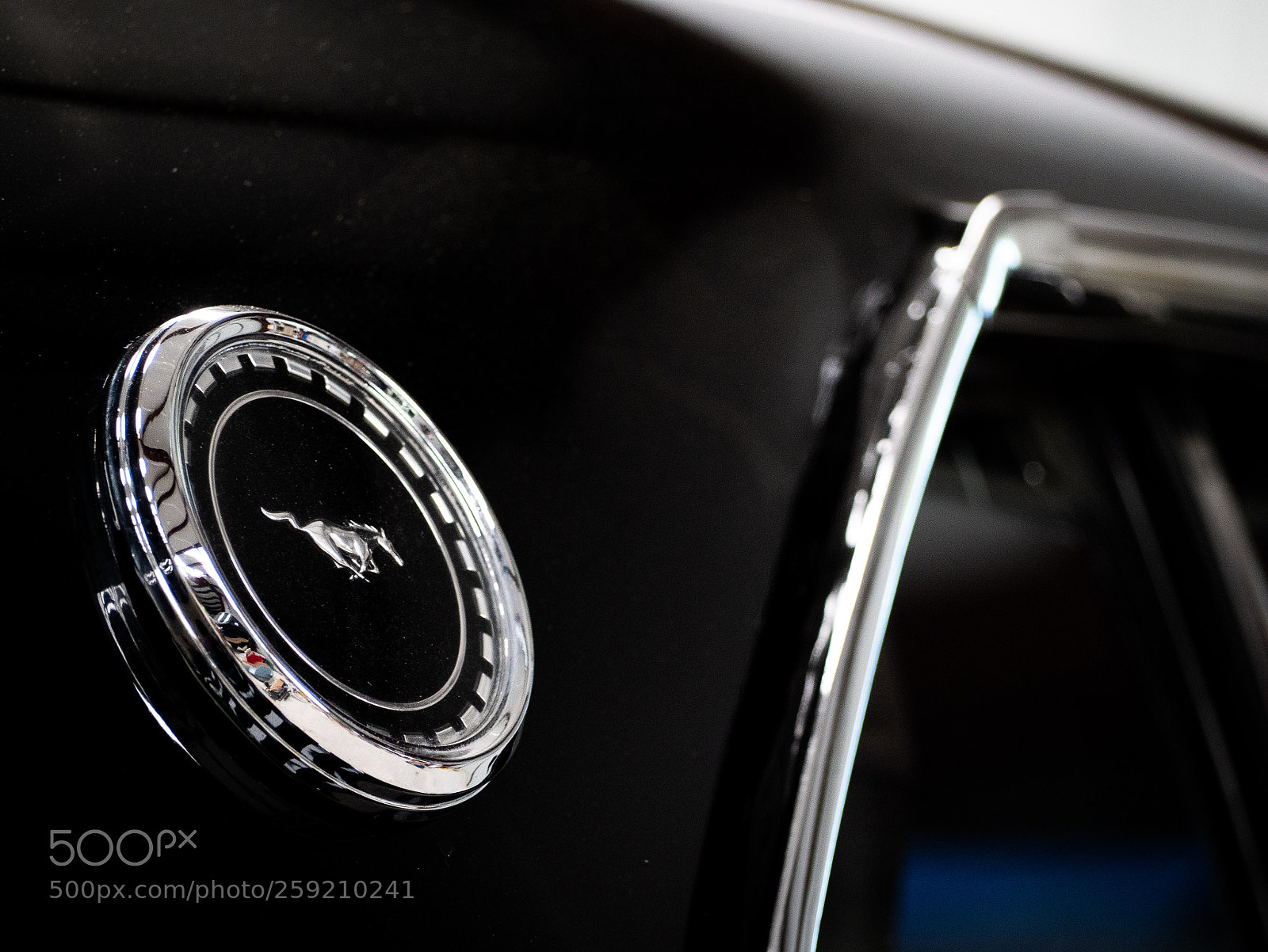 Panasonic Lumix DMC-G7 sample photo. Mustang louver emblem photography