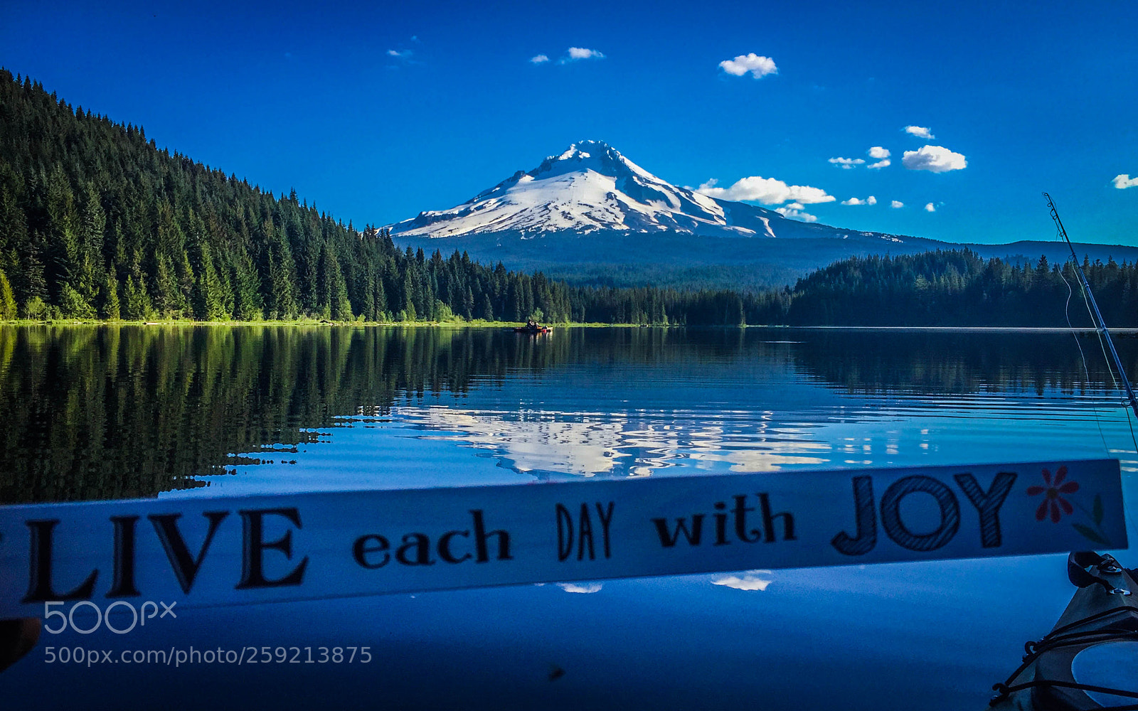 Apple iPhone 6 sample photo. Trillium lake fly fishing photography