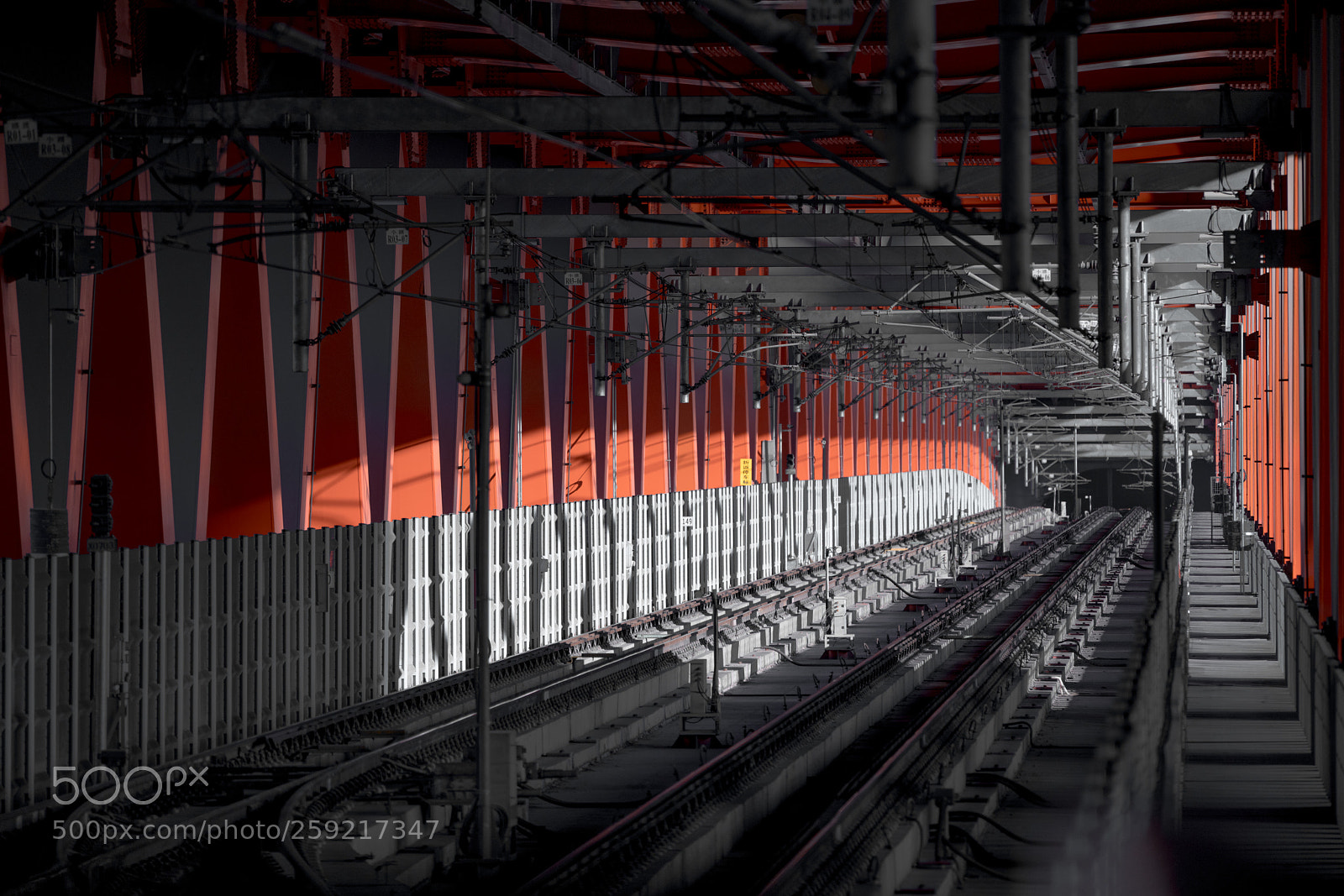 Sony a7R II sample photo. Subway track under the photography