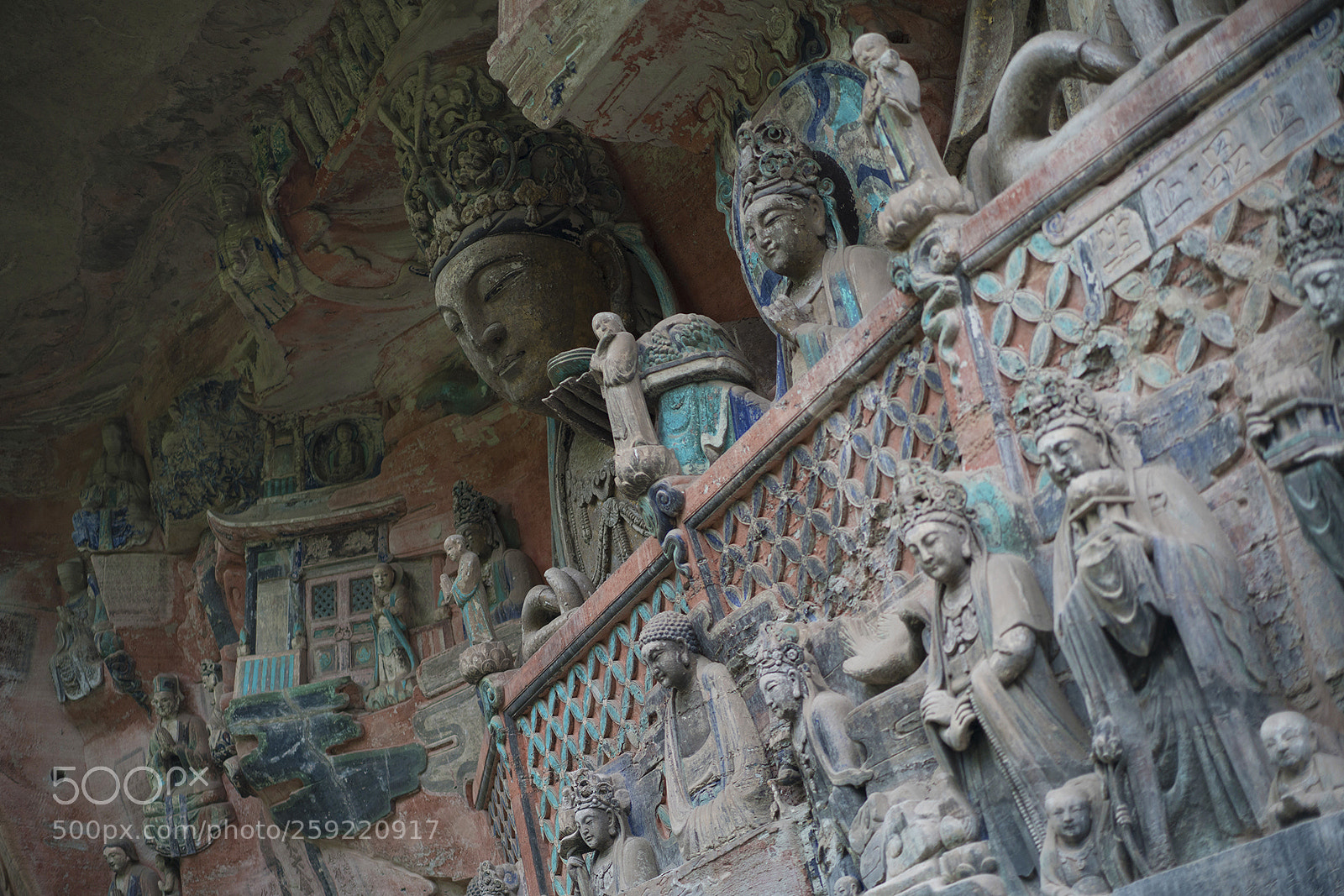 Sony a7R II sample photo. Dazu stone carving photography
