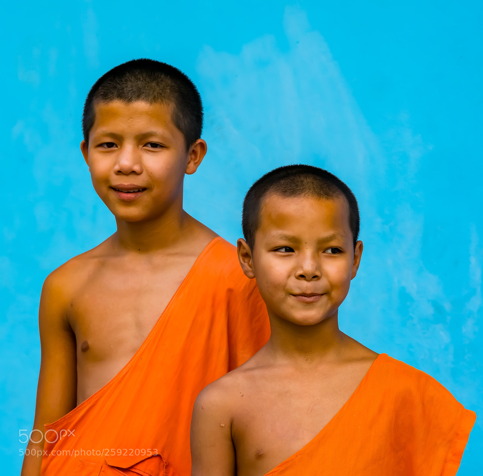 Nikon D5300 sample photo. Little buddhist monks photography