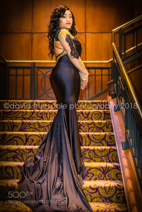 Nikon D800 sample photo. Girl ascending a staircase photography