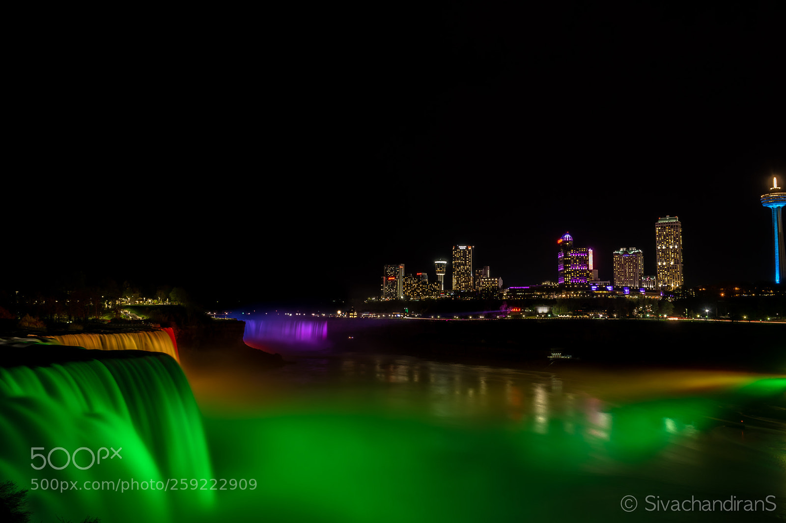 Nikon D5500 sample photo. Niagara falls at night...! photography