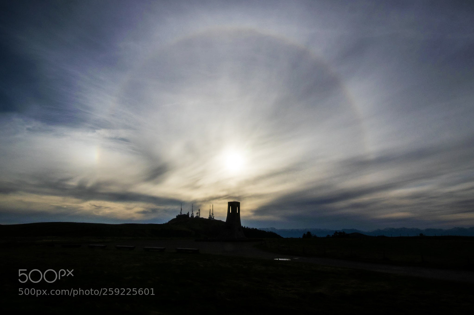 Pentax K-3 sample photo. 日暈　sun halo photography