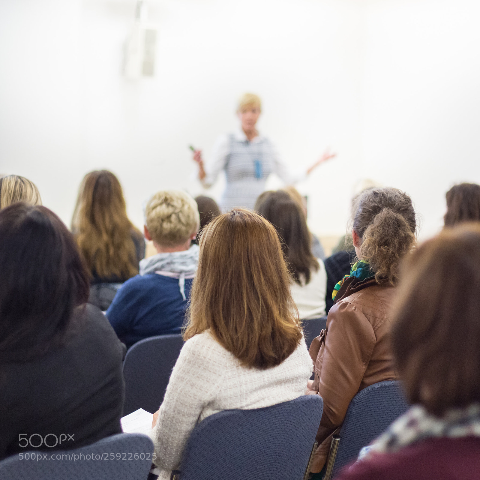 Canon EOS 6D sample photo. Woman giving presentation on photography