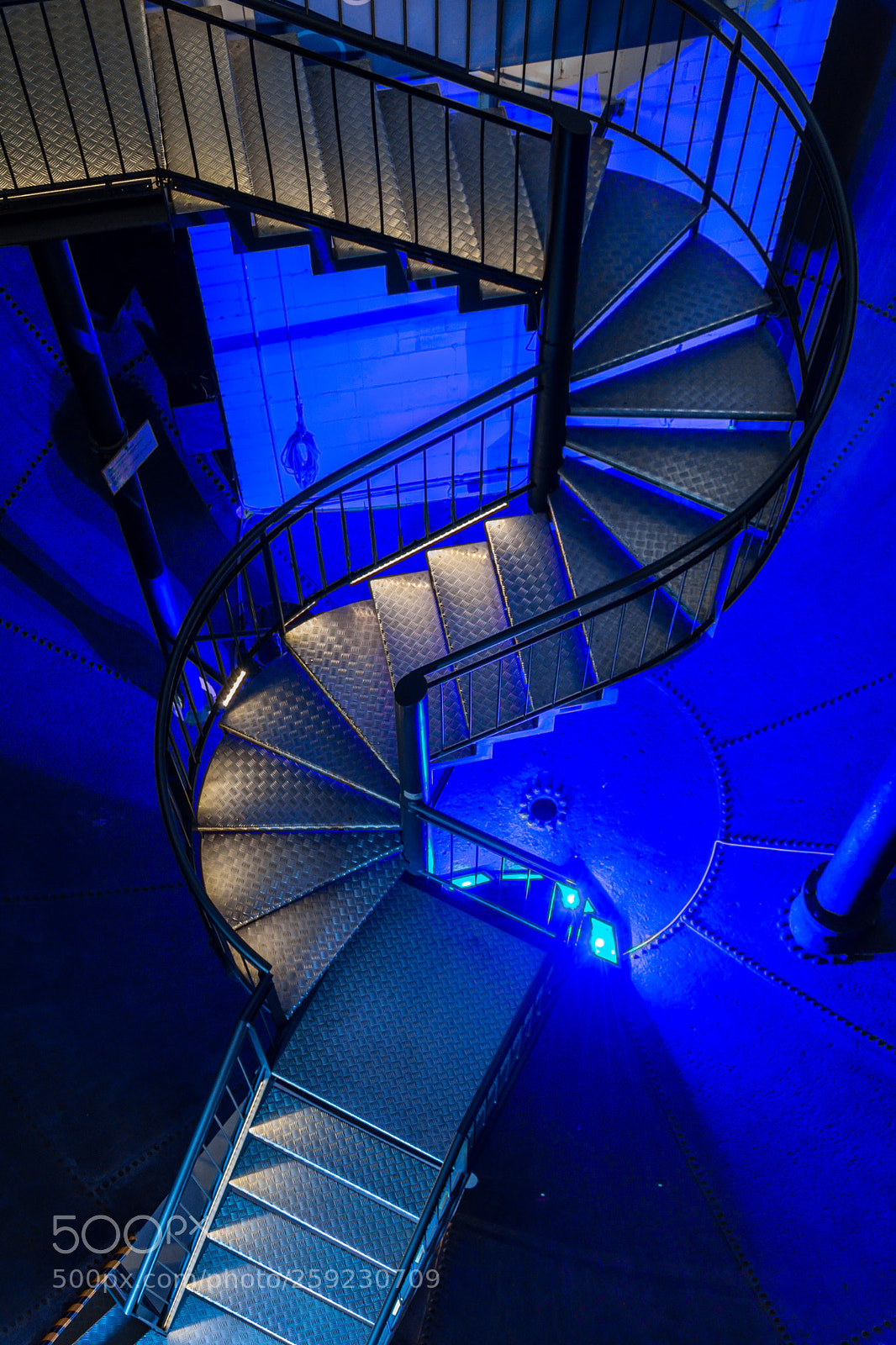 Nikon D7200 sample photo. Stairs in water tower photography