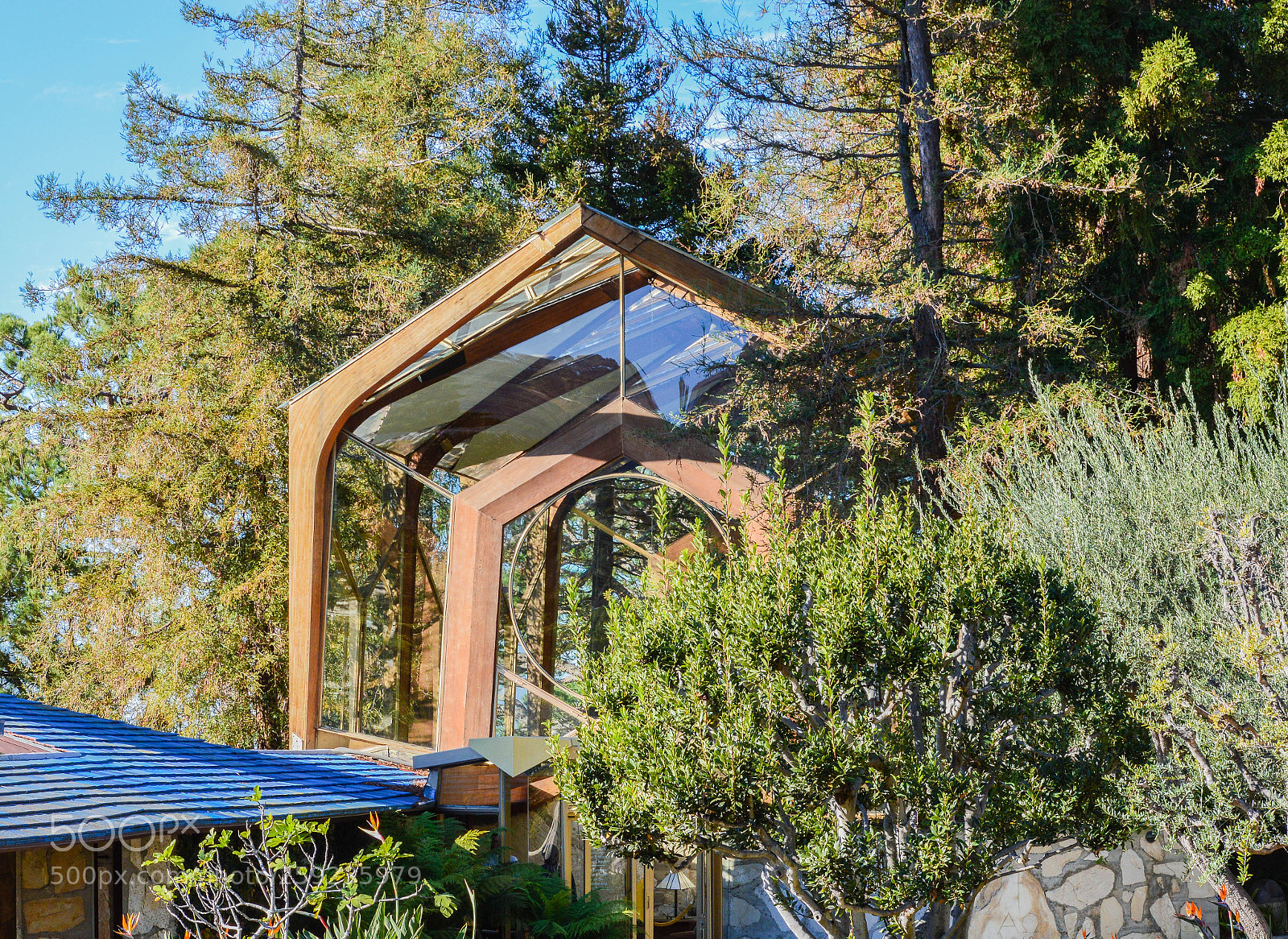 Nikon D3200 sample photo. Glass chapel exterior photography
