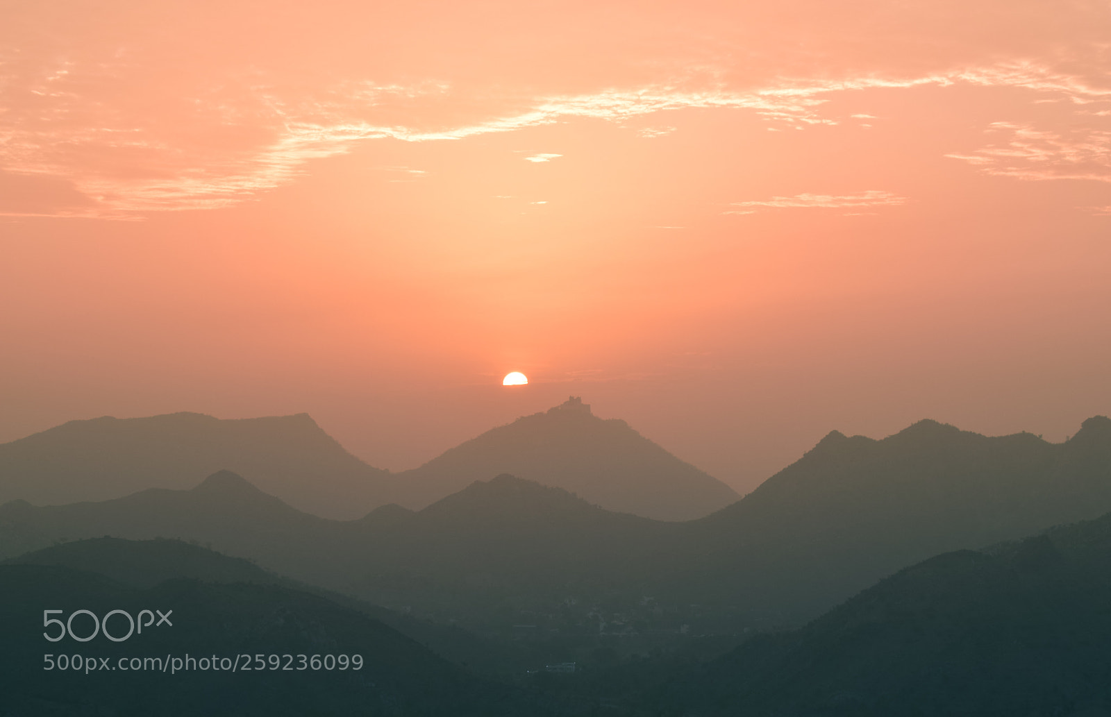 Nikon D3300 sample photo. Sunriae over sajjangarh photography