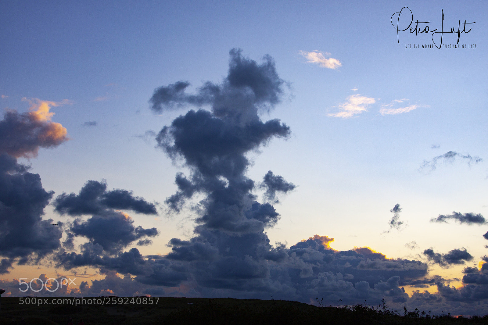 Canon EOS 50D sample photo. Clouds over dutch dunes photography
