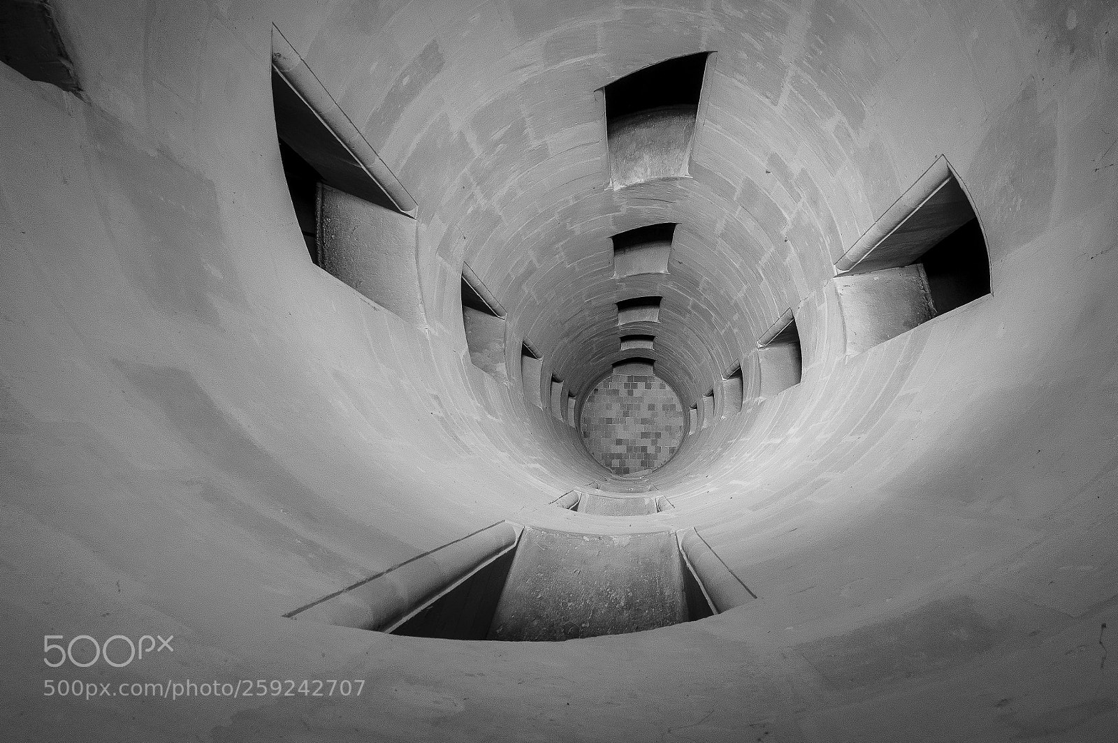 Pentax K-3 sample photo. Inside helicoidal stairs photography