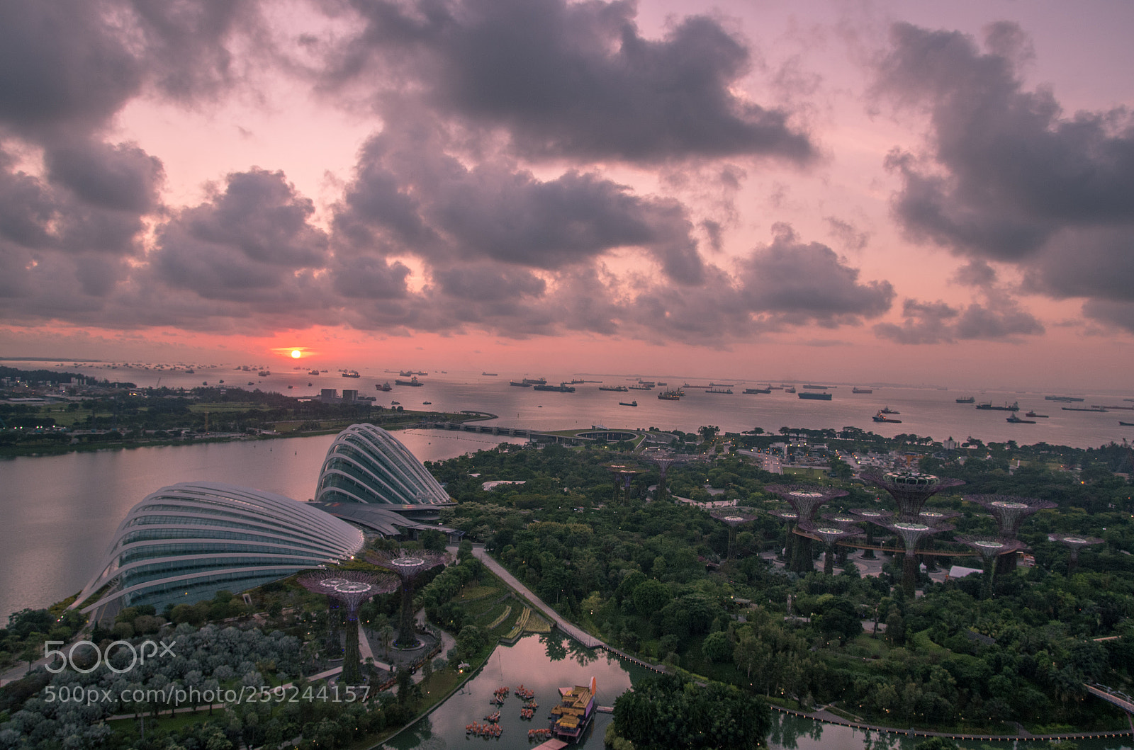 Pentax K-30 sample photo. Sunrise in singapore photography