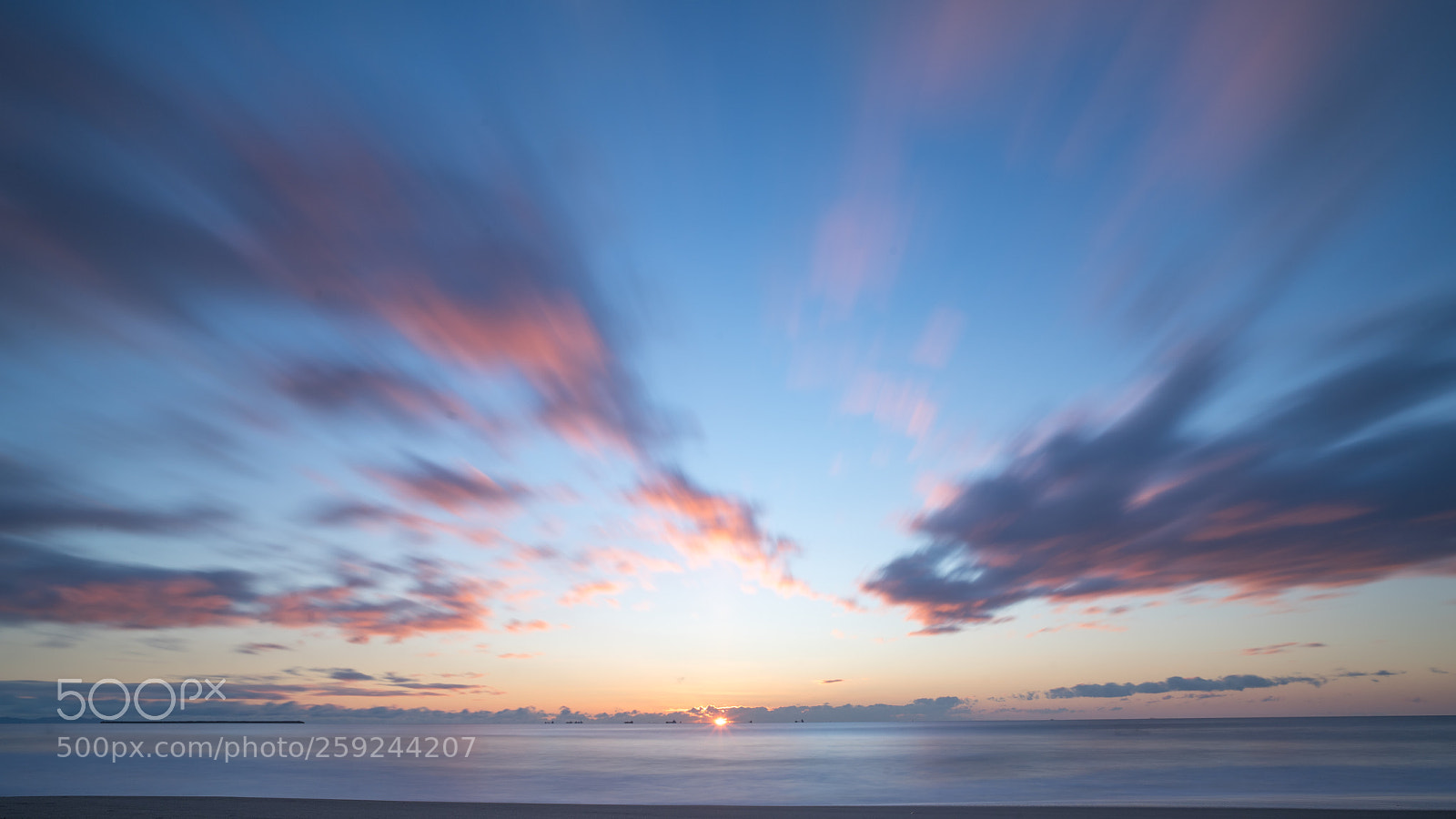 Sony a7R III sample photo. Sendai-port sunrise photography