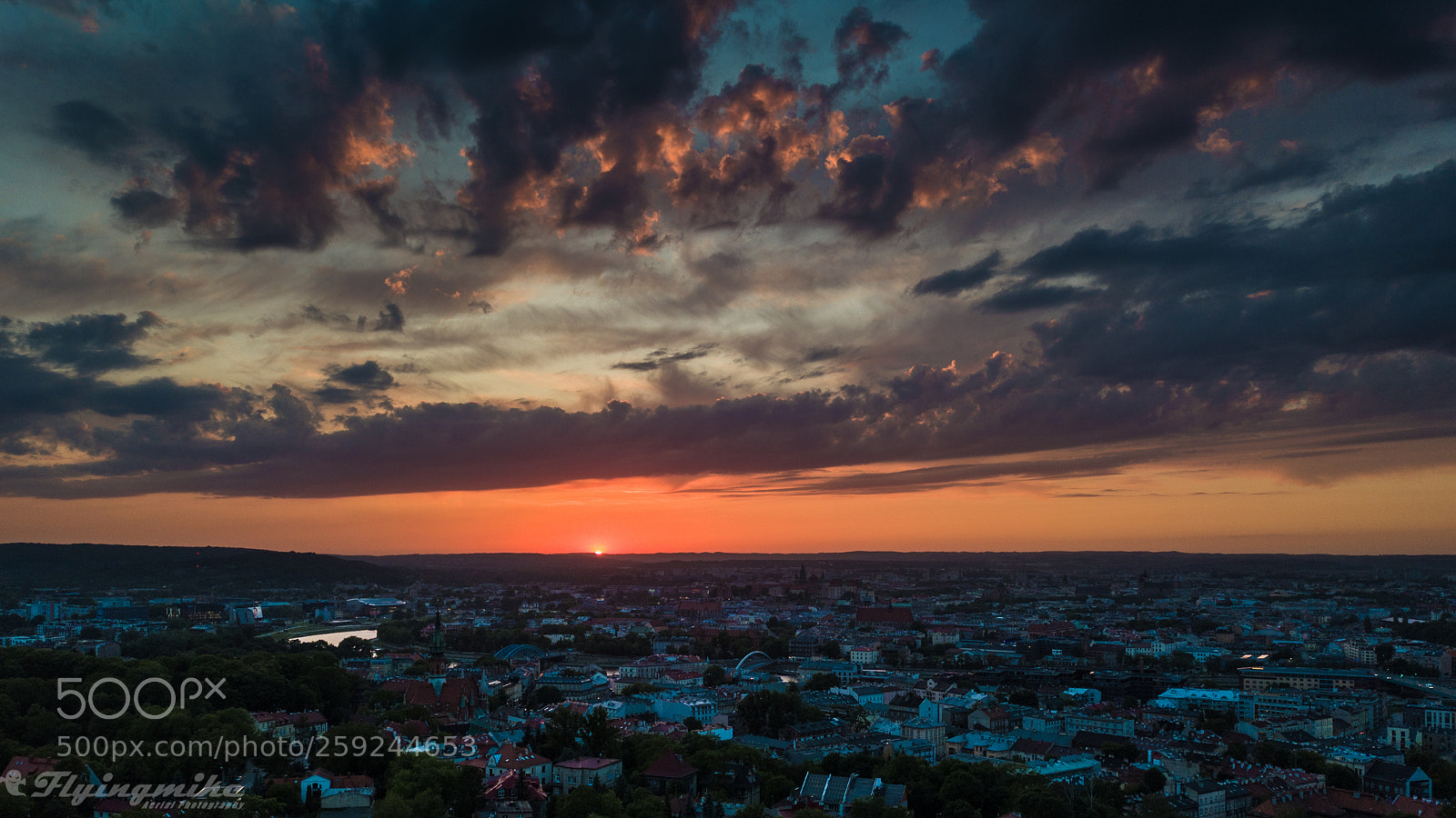 DJI FC220 sample photo. Lovely sunset photography
