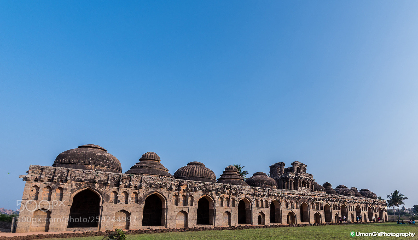 Nikon D810 sample photo. Elephant stable, hampi photography