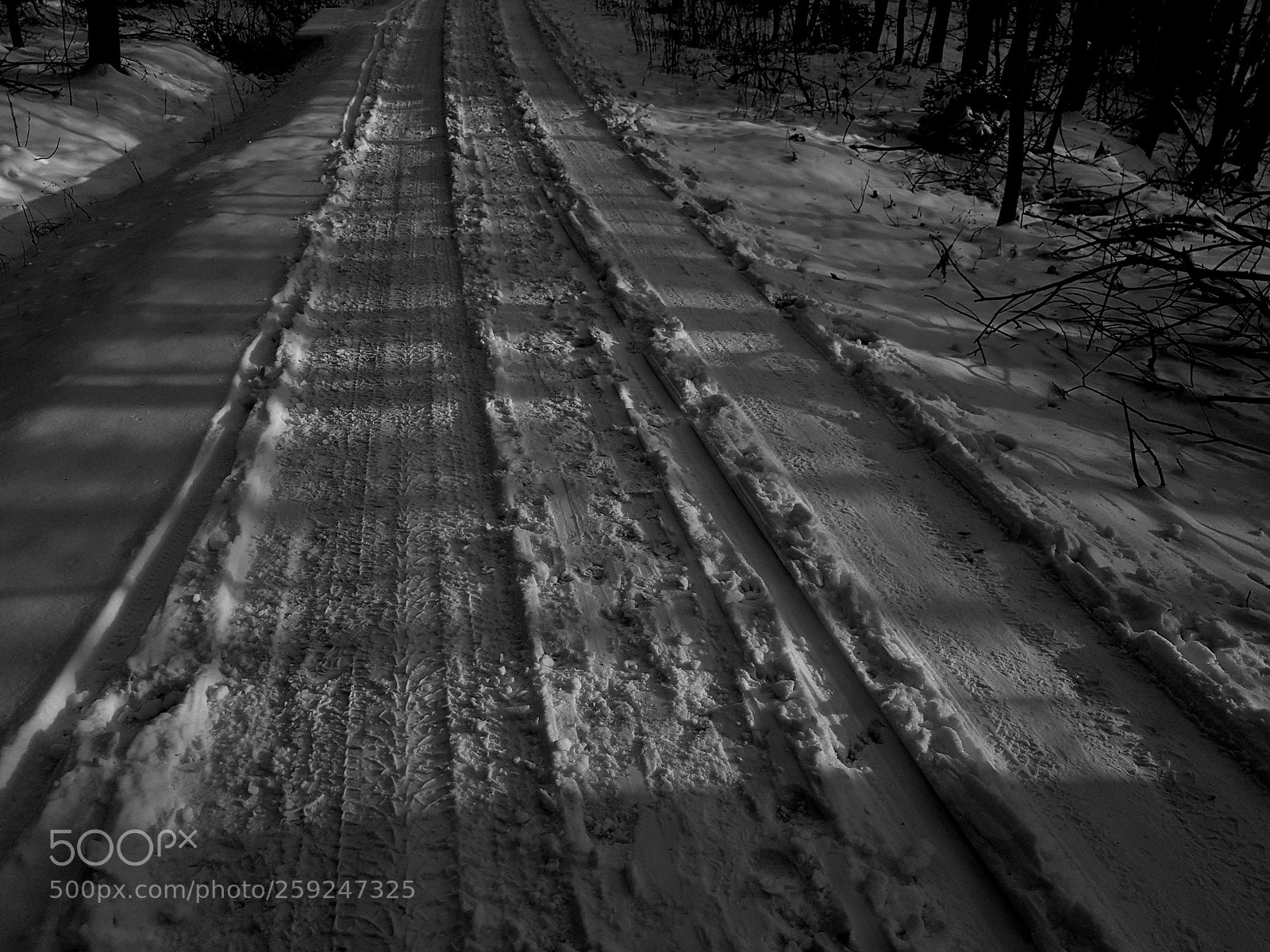 Samsung Galaxy S8 sample photo. Snowy path photography