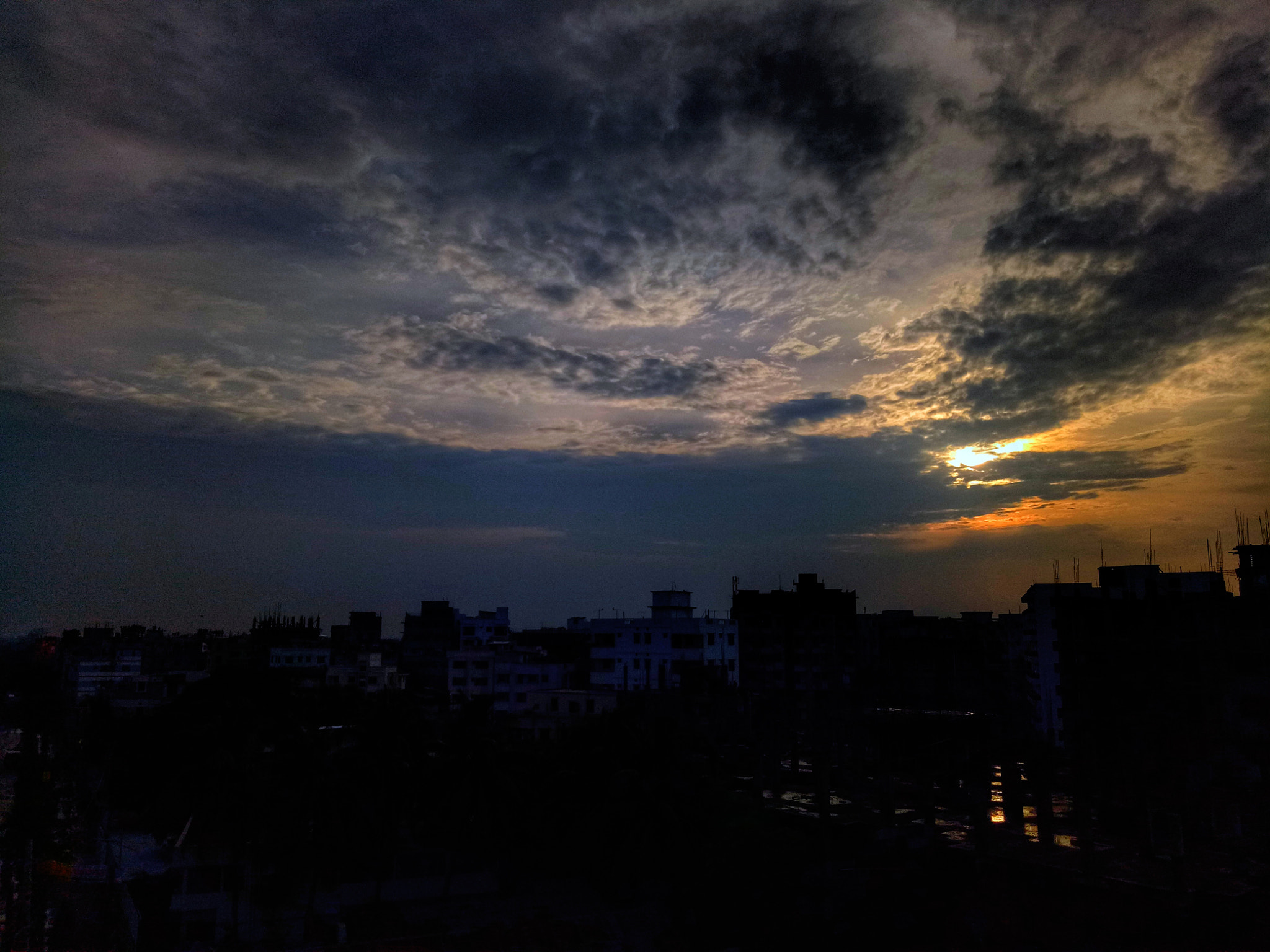 OPPO A1601 sample photo. Sunset photography