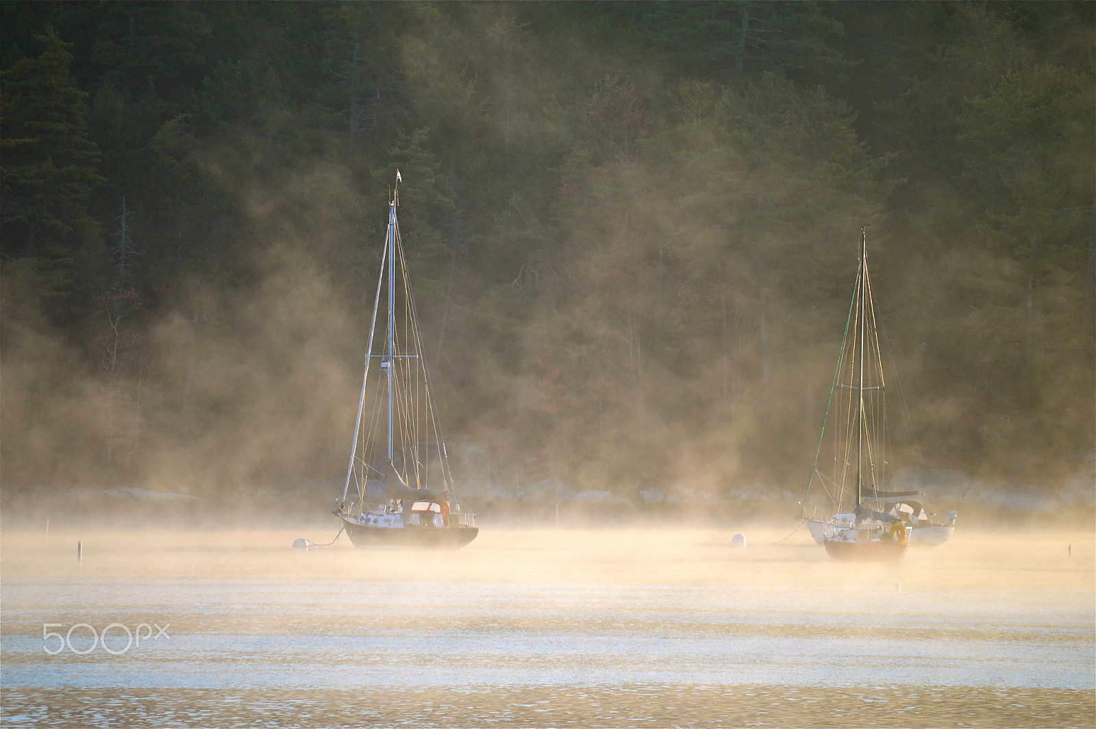 Nikon D3200 sample photo. "sea smoke" photography