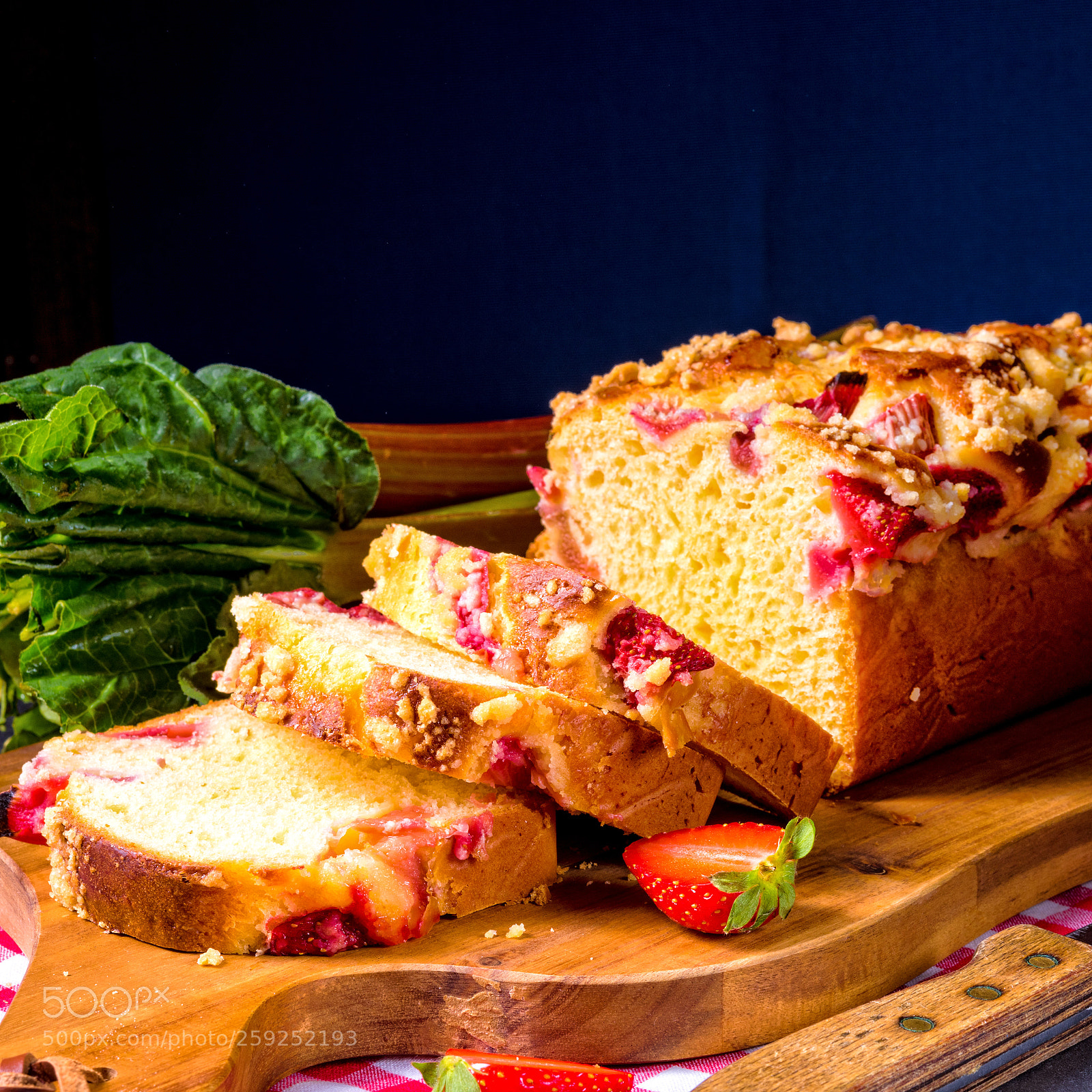 Nikon D810 sample photo. Brioches with rhubarb, strawberry photography