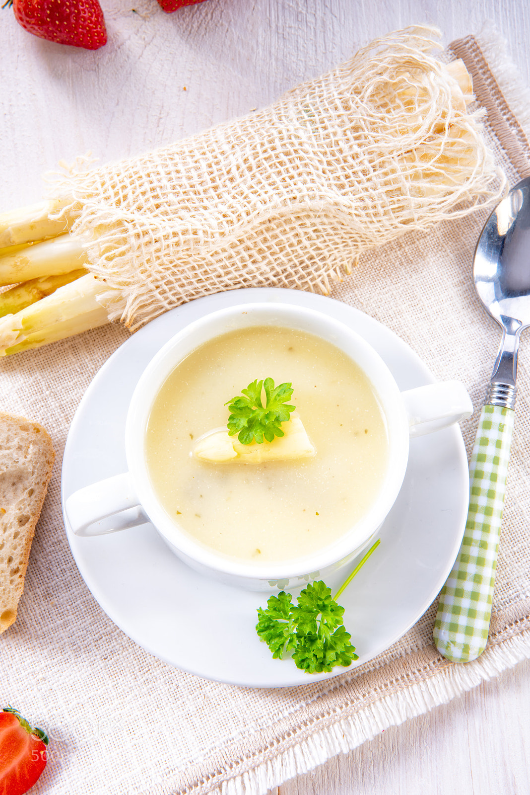 Nikon D810 sample photo. Asparagus cream soup with photography