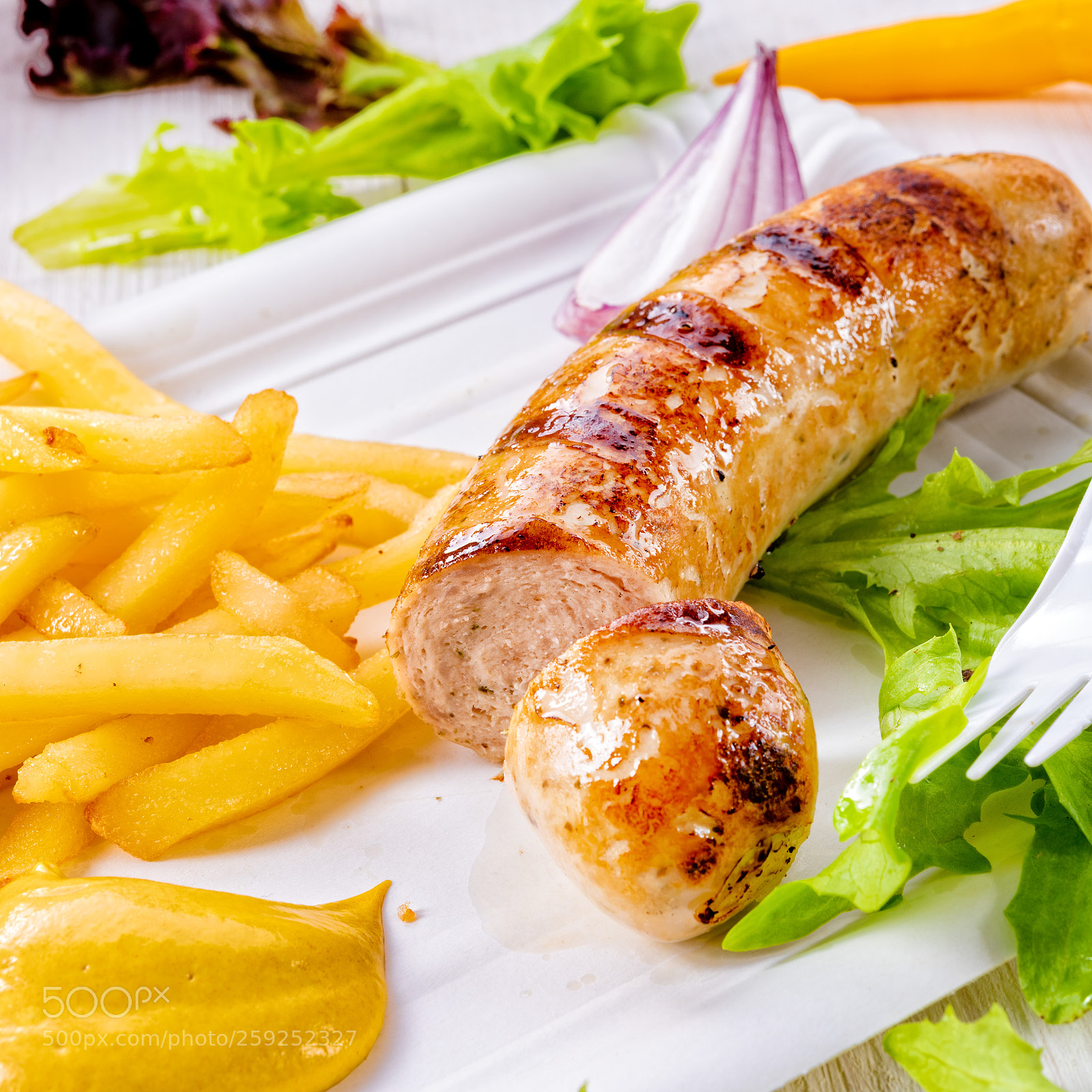 Nikon D810 sample photo. Delicious grilled bratwurst with photography