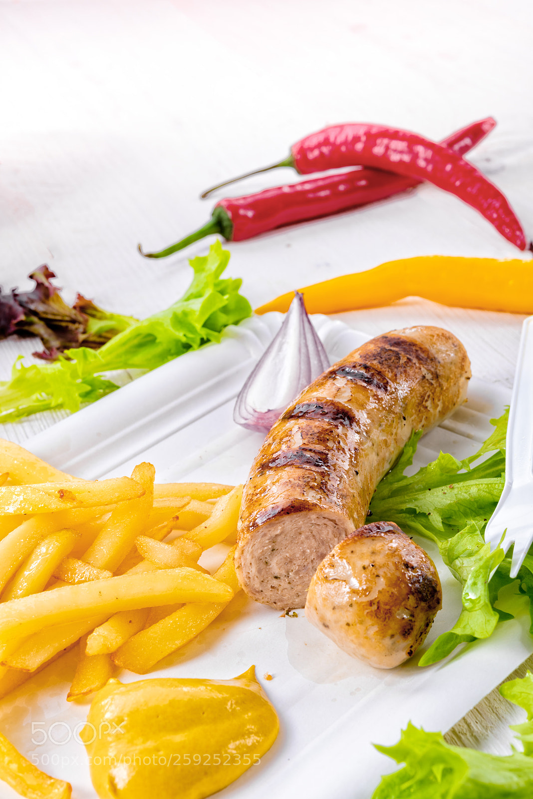 Nikon D810 sample photo. Delicious grilled bratwurst with photography