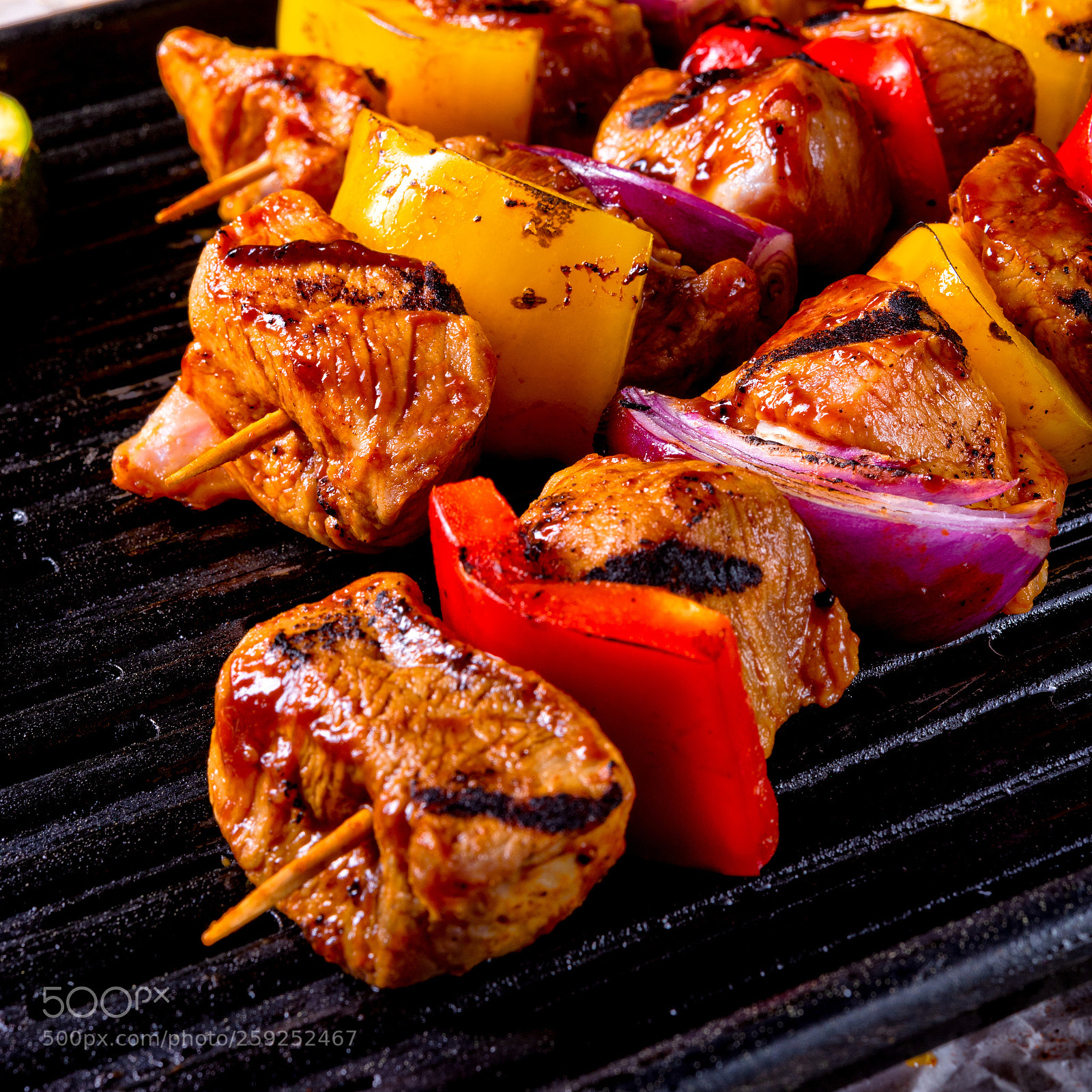 Nikon D810 sample photo. Rustic shish kebab skewers photography