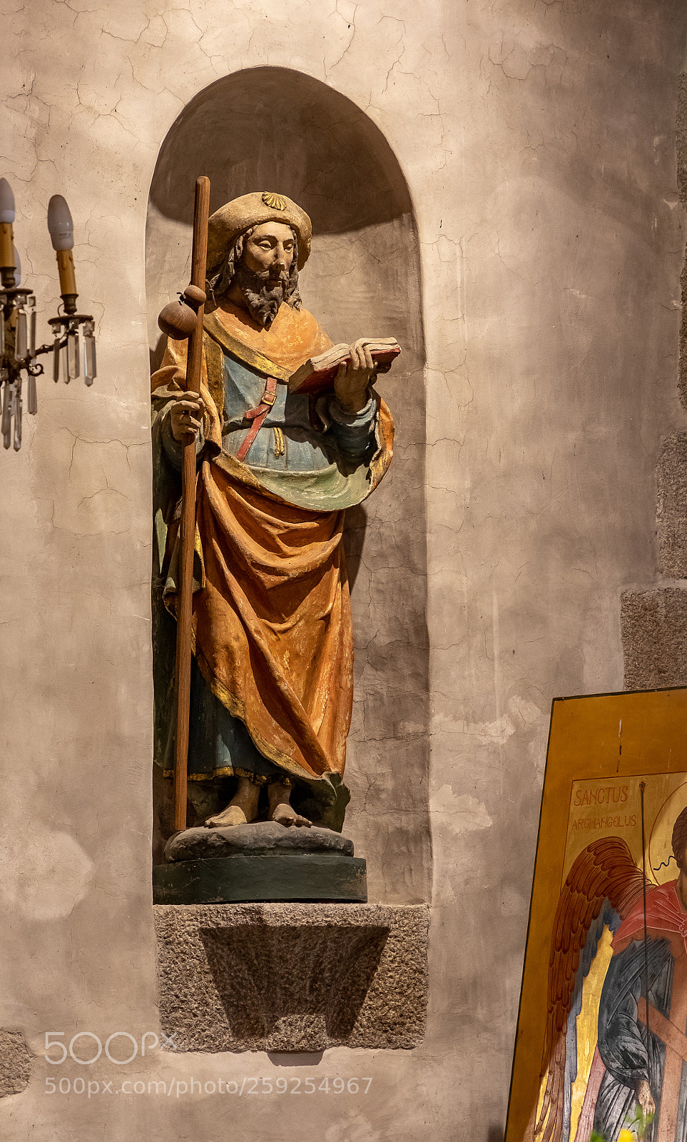 Canon EOS 5D Mark IV sample photo. Mont st michel, statue photography