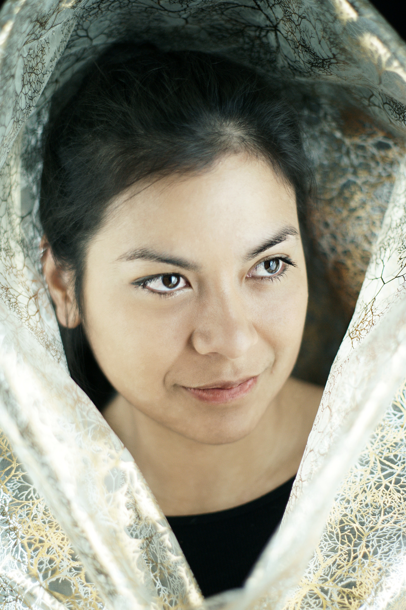 Sony 50mm F1.4 sample photo. Ana in a golden hood photography