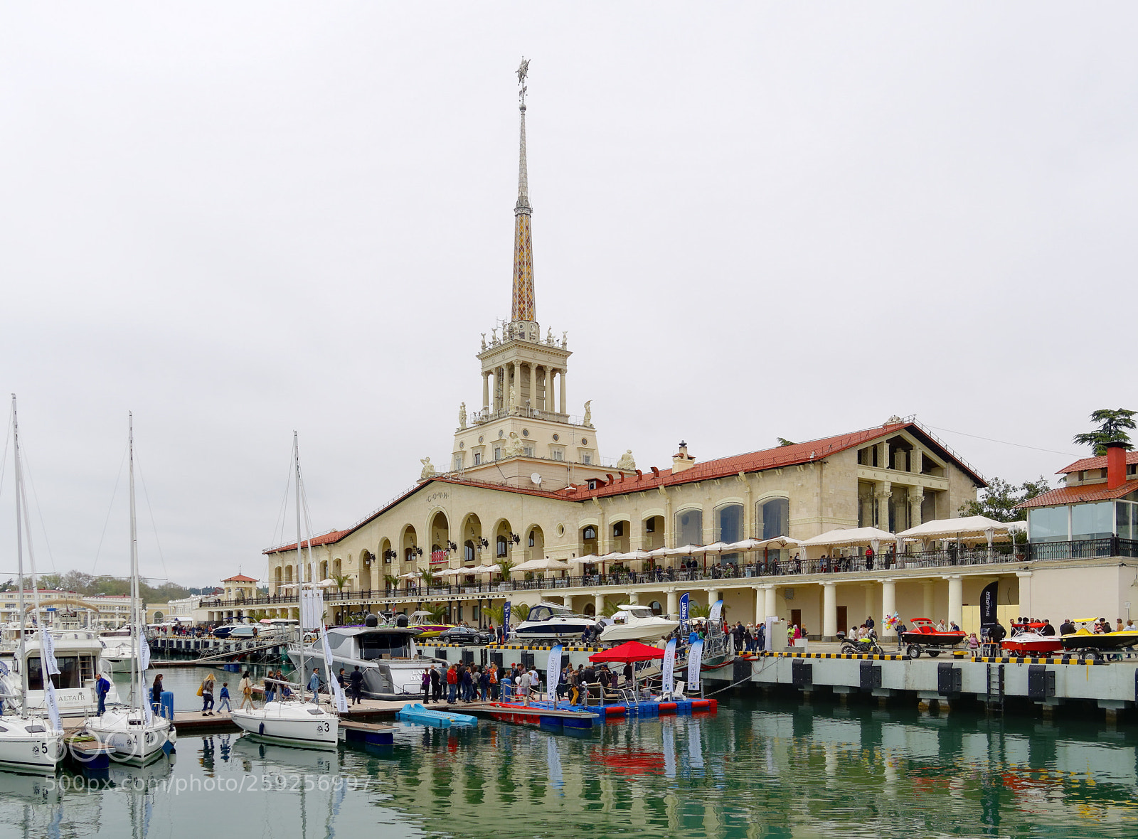 Olympus OM-D E-M10 sample photo. Sochi. marine passenger terminal photography