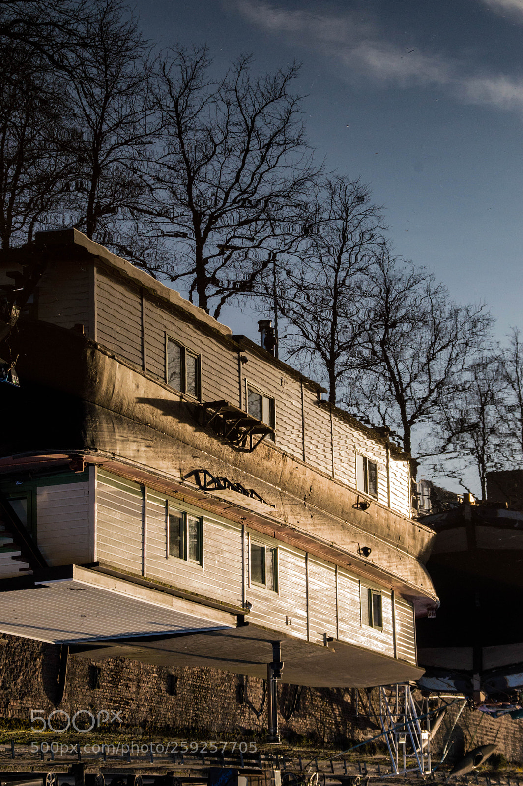 Nikon D3200 sample photo. Boat reflection photography