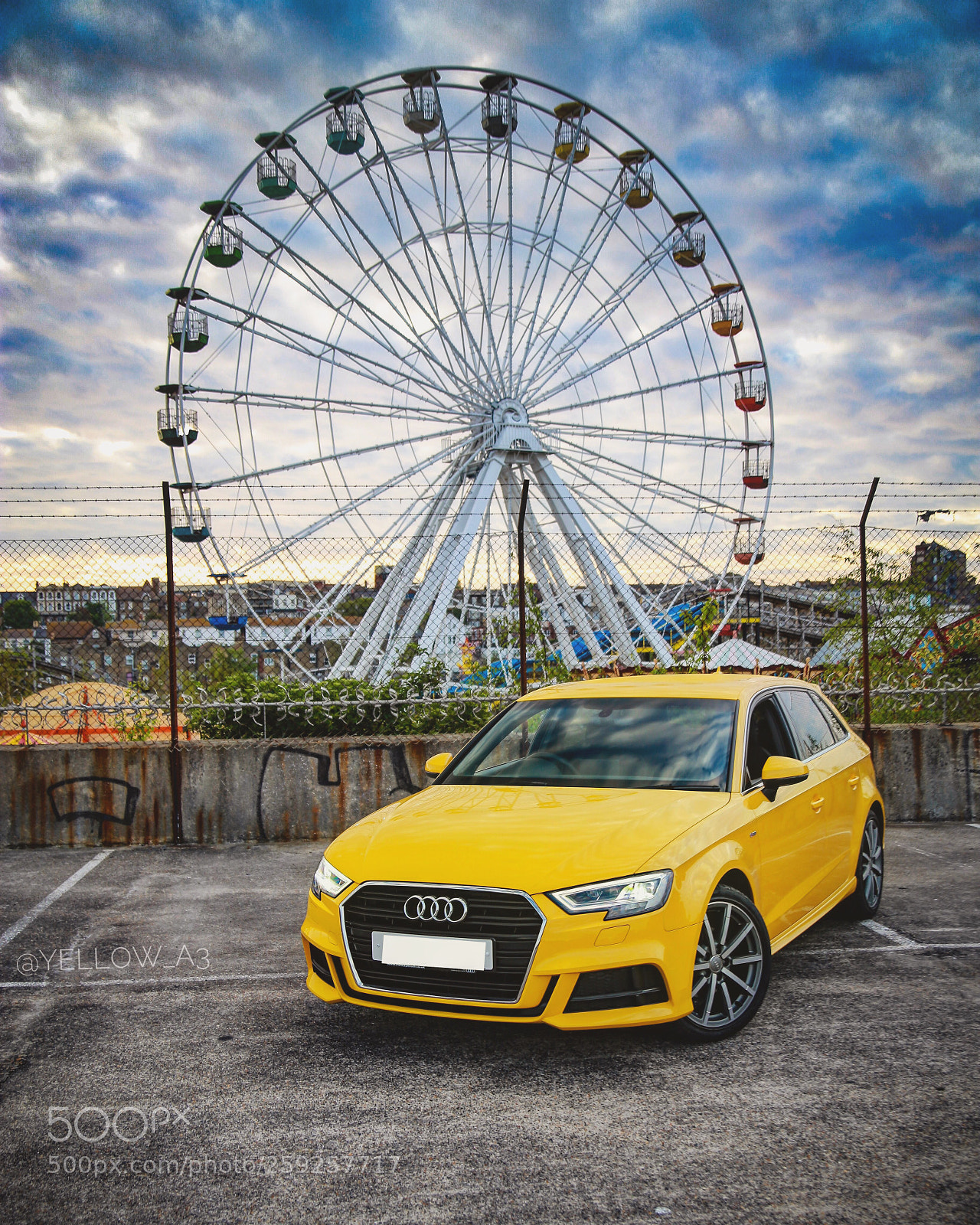 Canon EOS 6D sample photo. Yellow audi photography