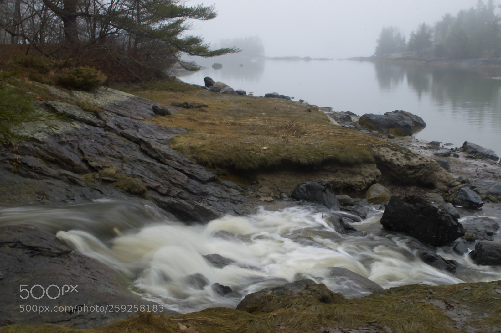 Nikon D3200 sample photo. Tumbling stream, maine photography