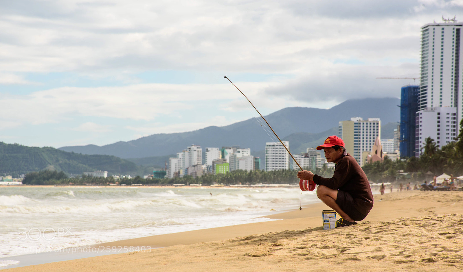 Nikon D750 sample photo. Old fisherman on beach photography