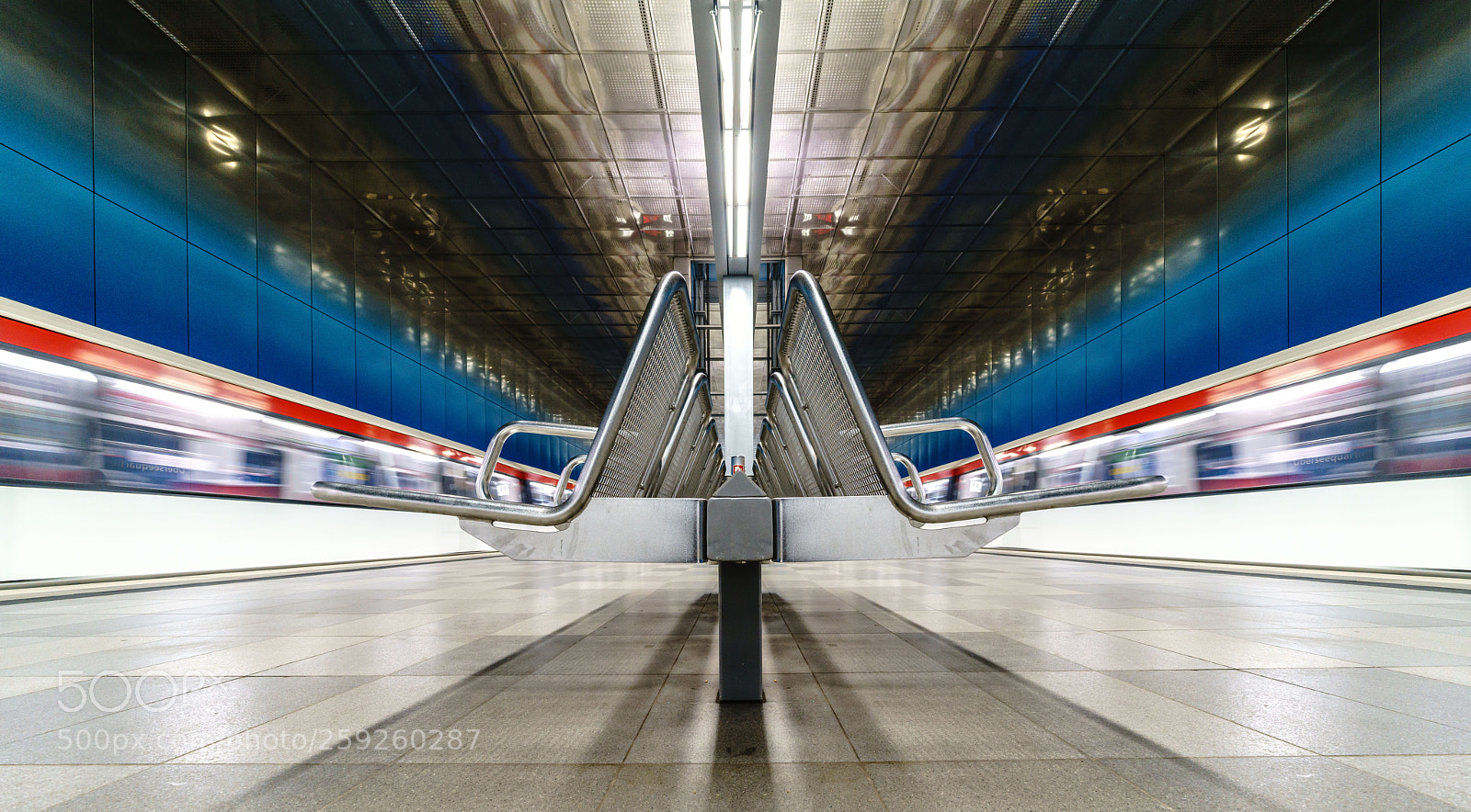 Sony a7R II sample photo. Mirrored trains photography