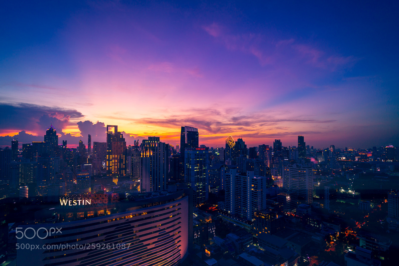 Sony a7 II sample photo. Sunset from my hotel photography