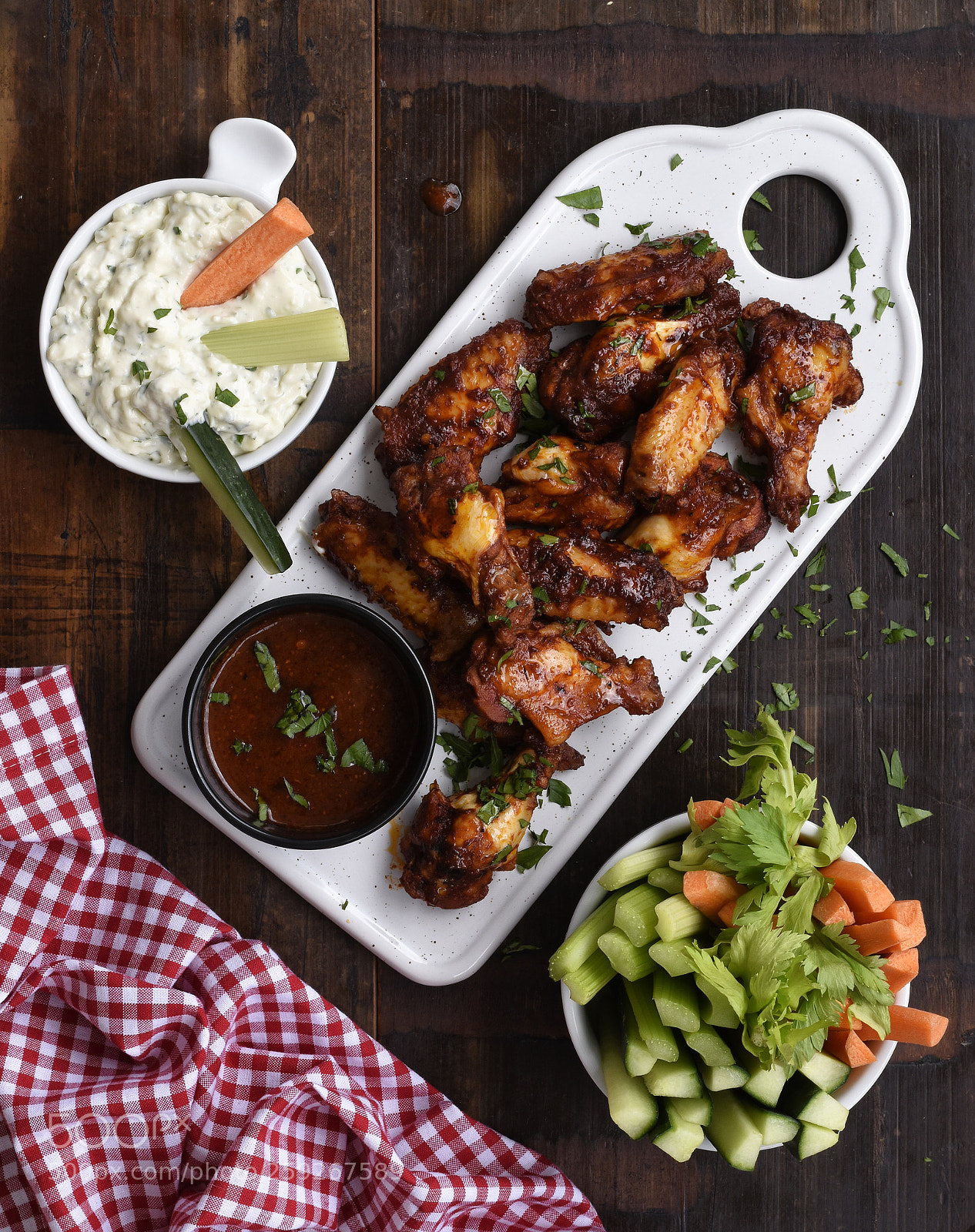 Nikon D5600 sample photo. Chicken wings with blue photography