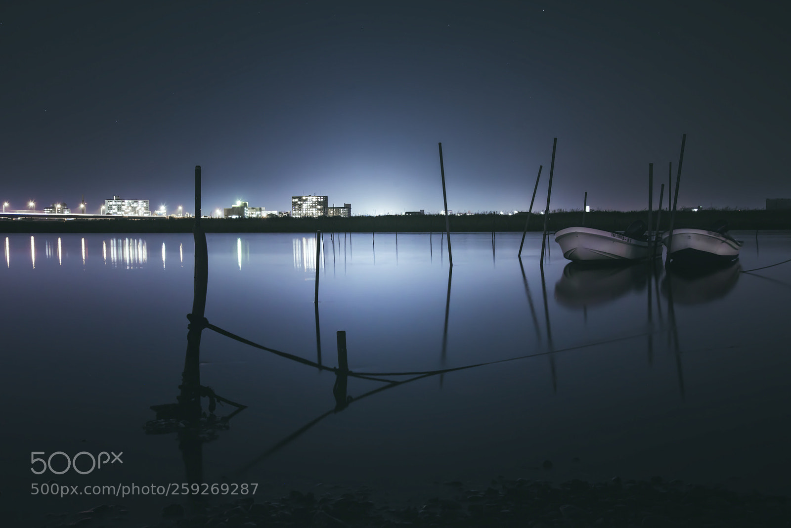Nikon D750 sample photo. Night river photography