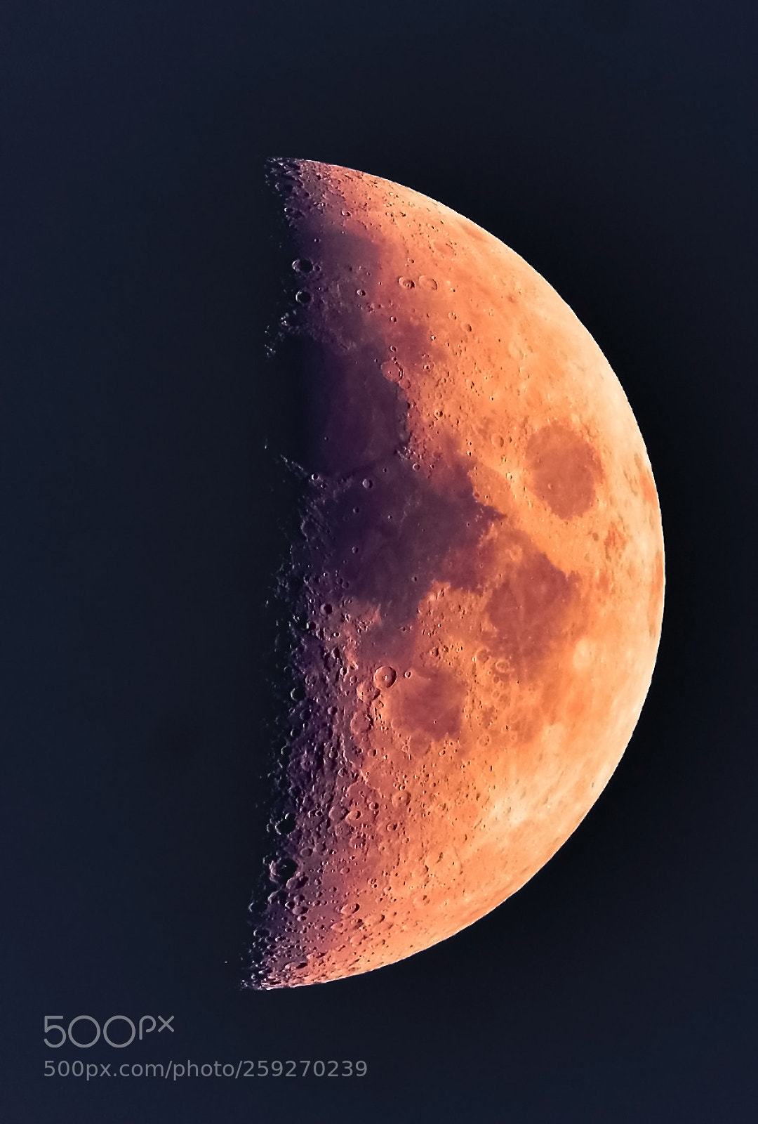 Nikon D7100 sample photo. Half moon photography