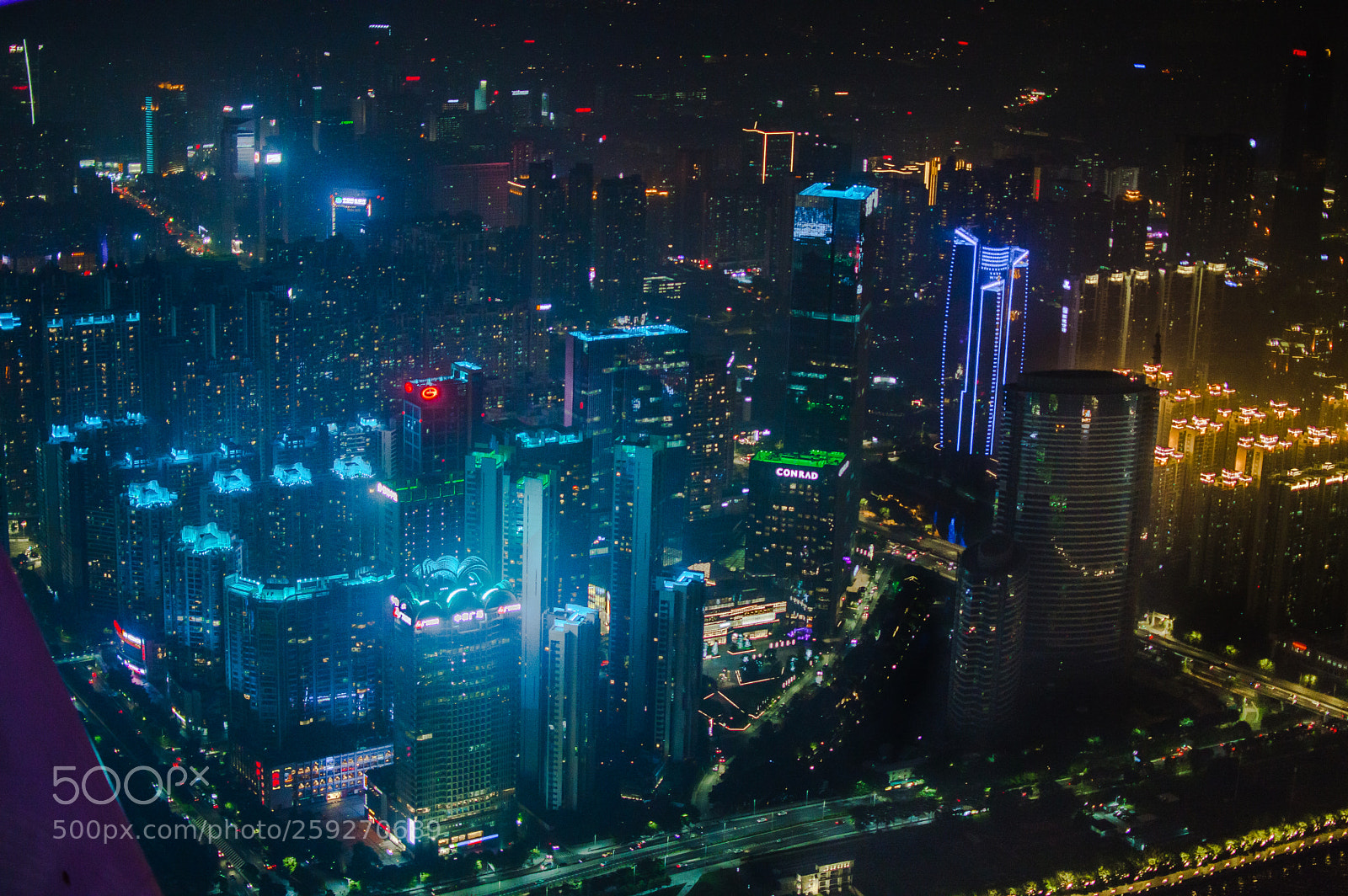 Nikon D3200 sample photo. Futuristic chinese neon city photography