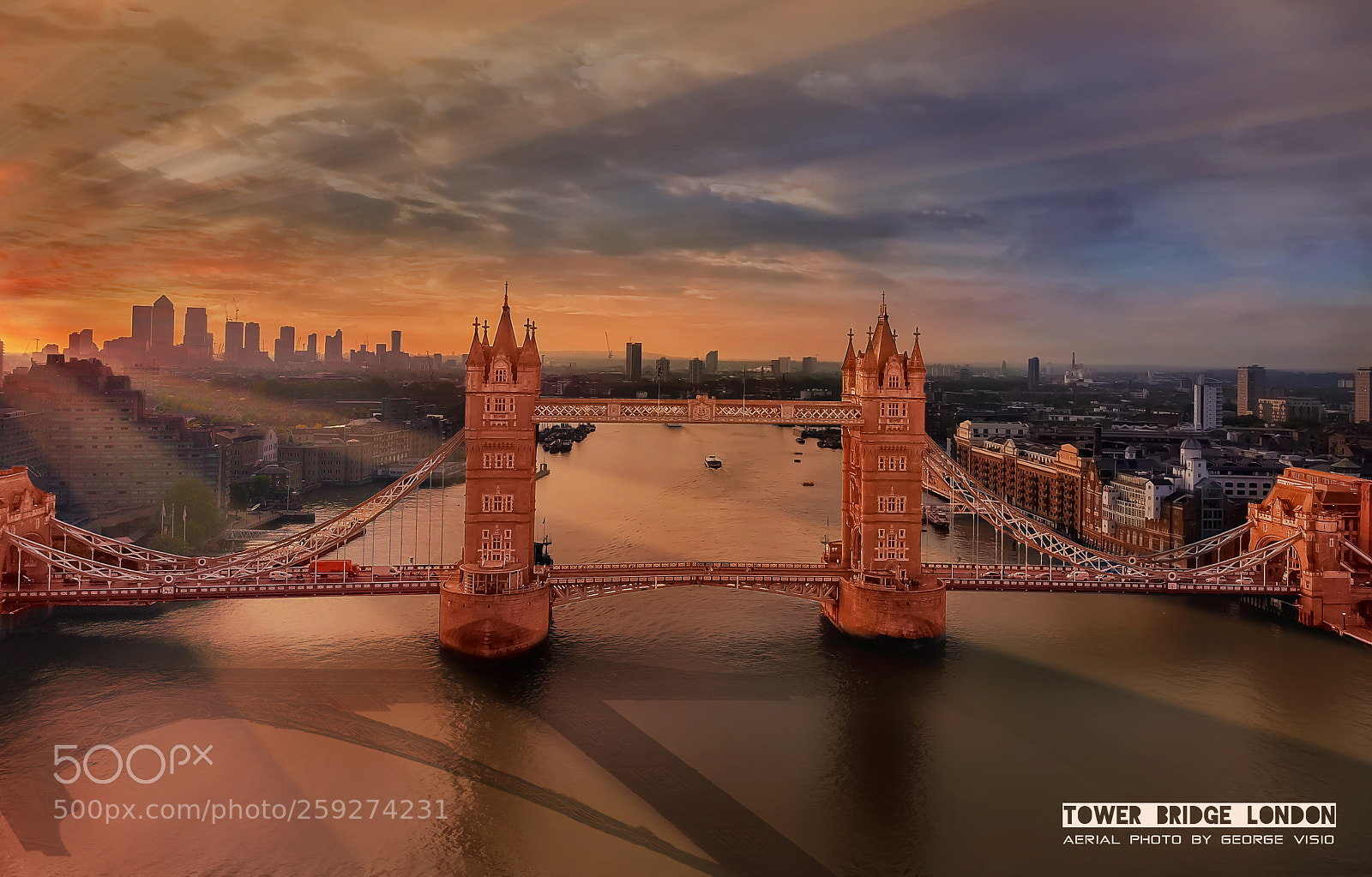 DJI FC220 sample photo. Tower bridge photography