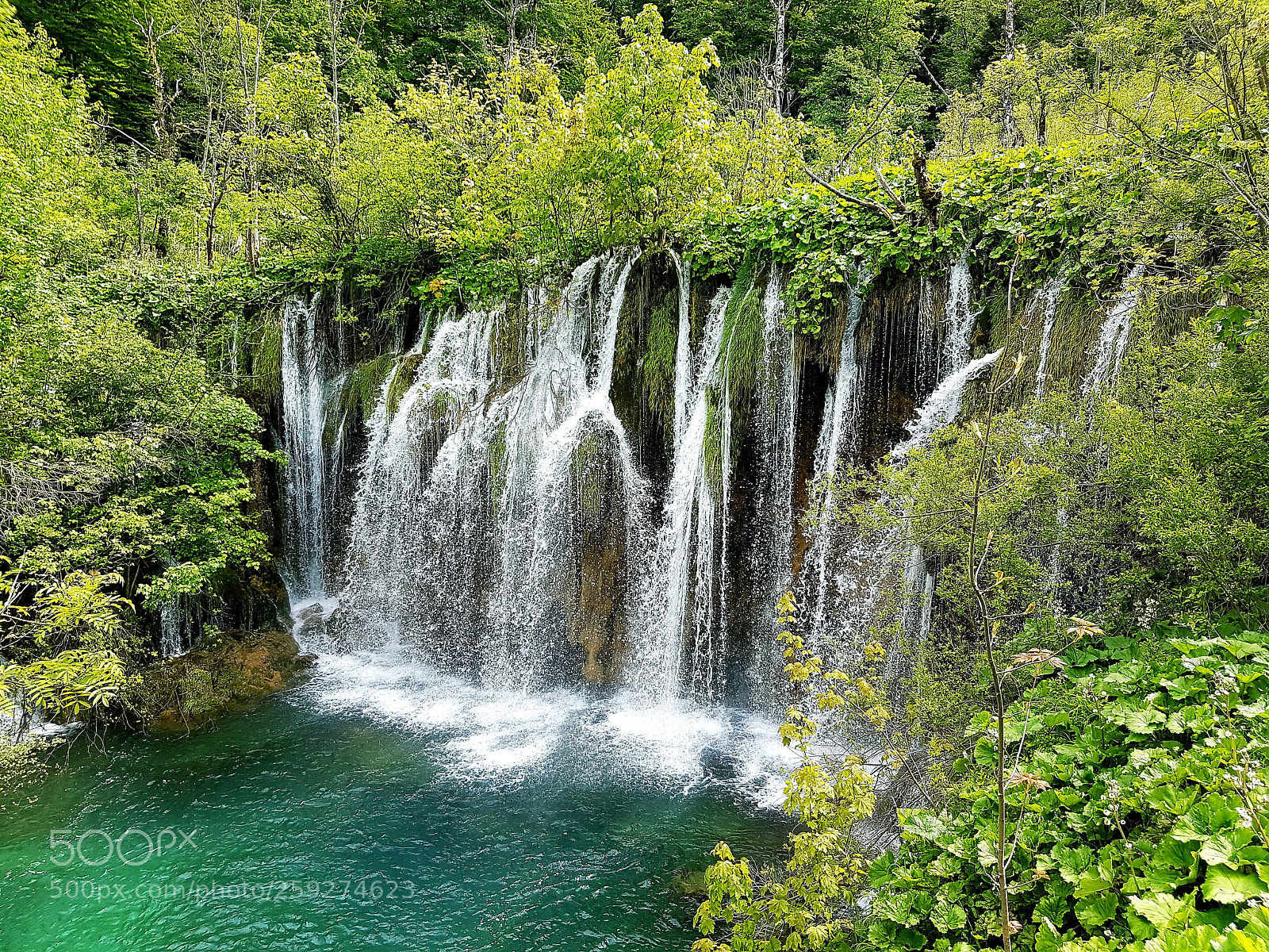 Samsung Galaxy S7 Edge sample photo. Waterfalls plitvice photography