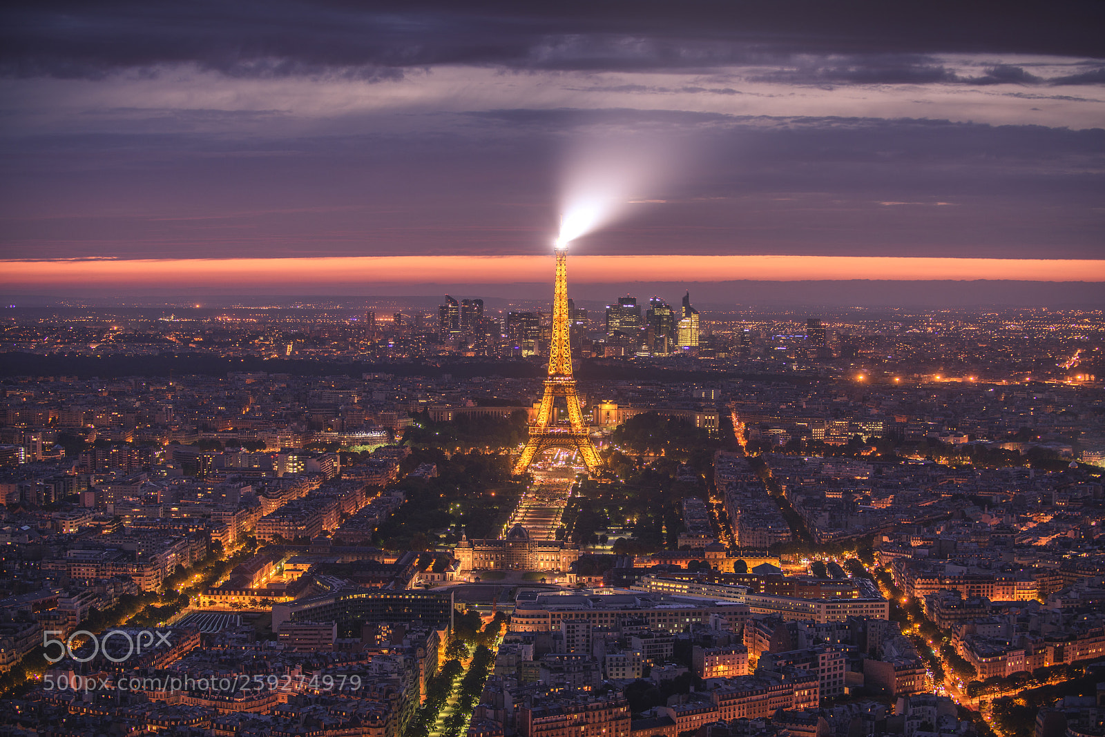 Nikon D810 sample photo. Paris at sunset photography