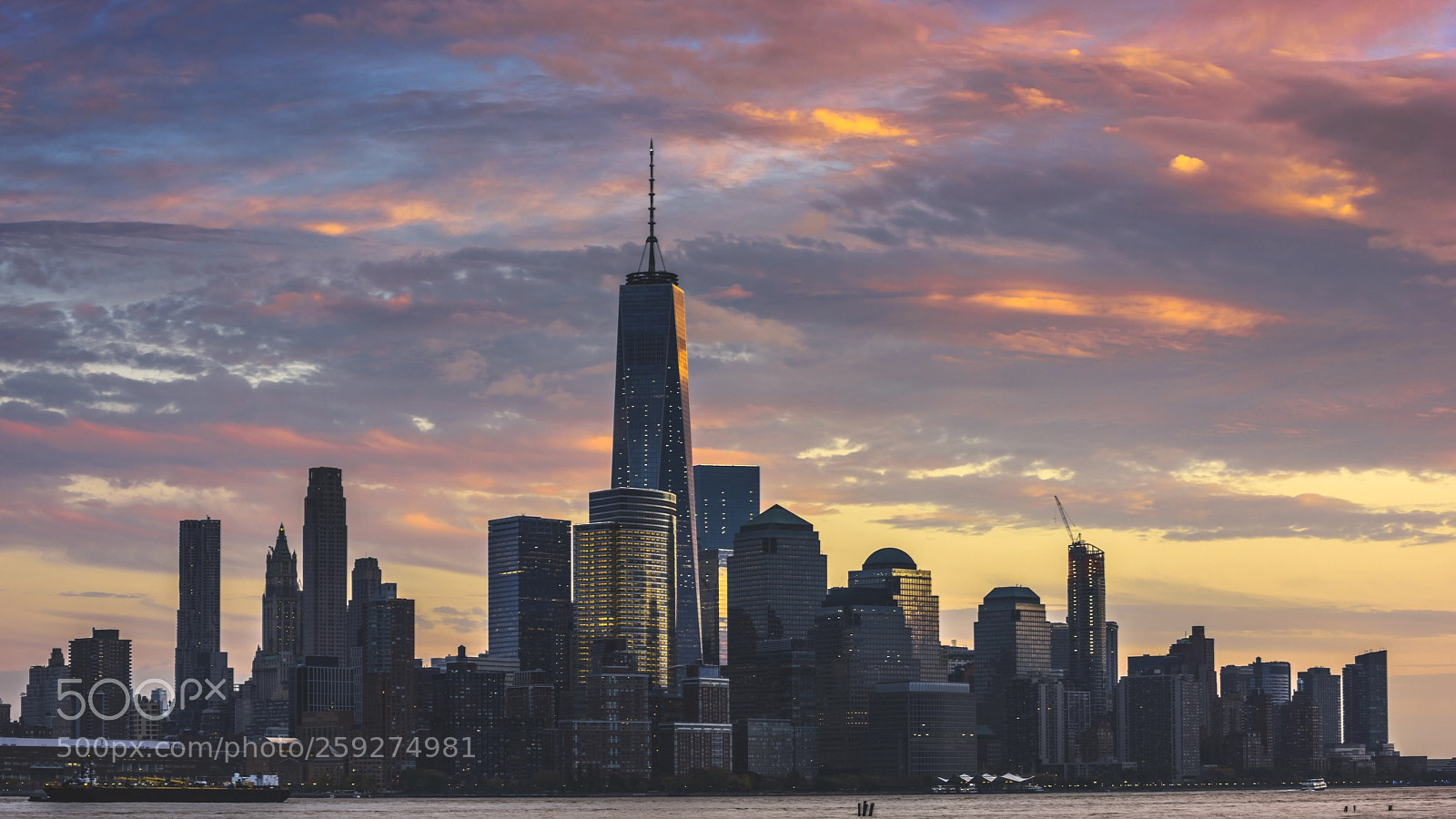 Nikon D810 sample photo. Ny skyline at sunset photography