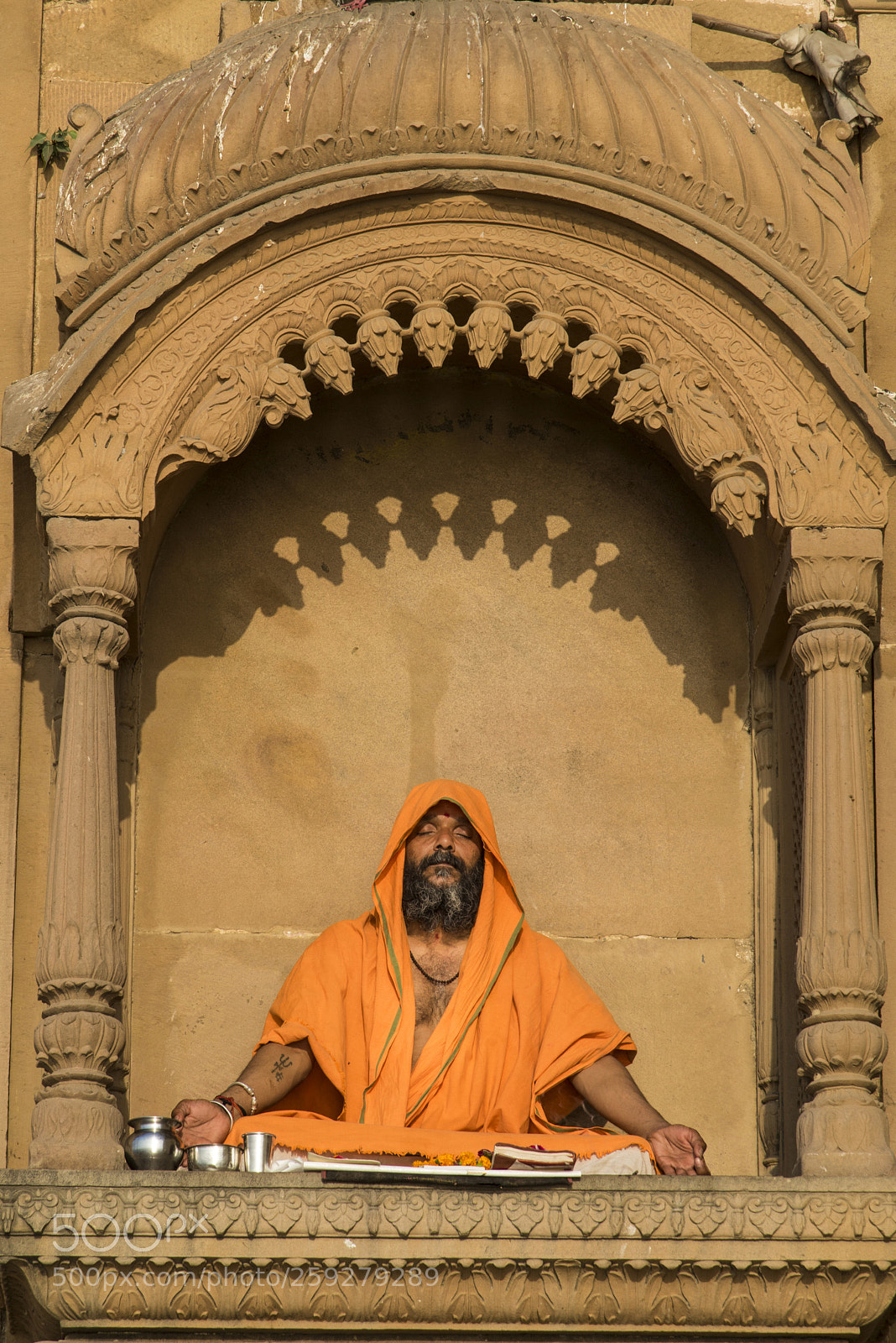 Nikon D810 sample photo. Prayer in benares photography