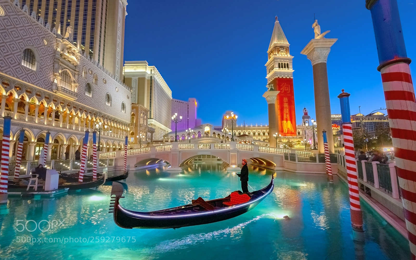 Nikon D610 sample photo. Blue hour gondolier photography