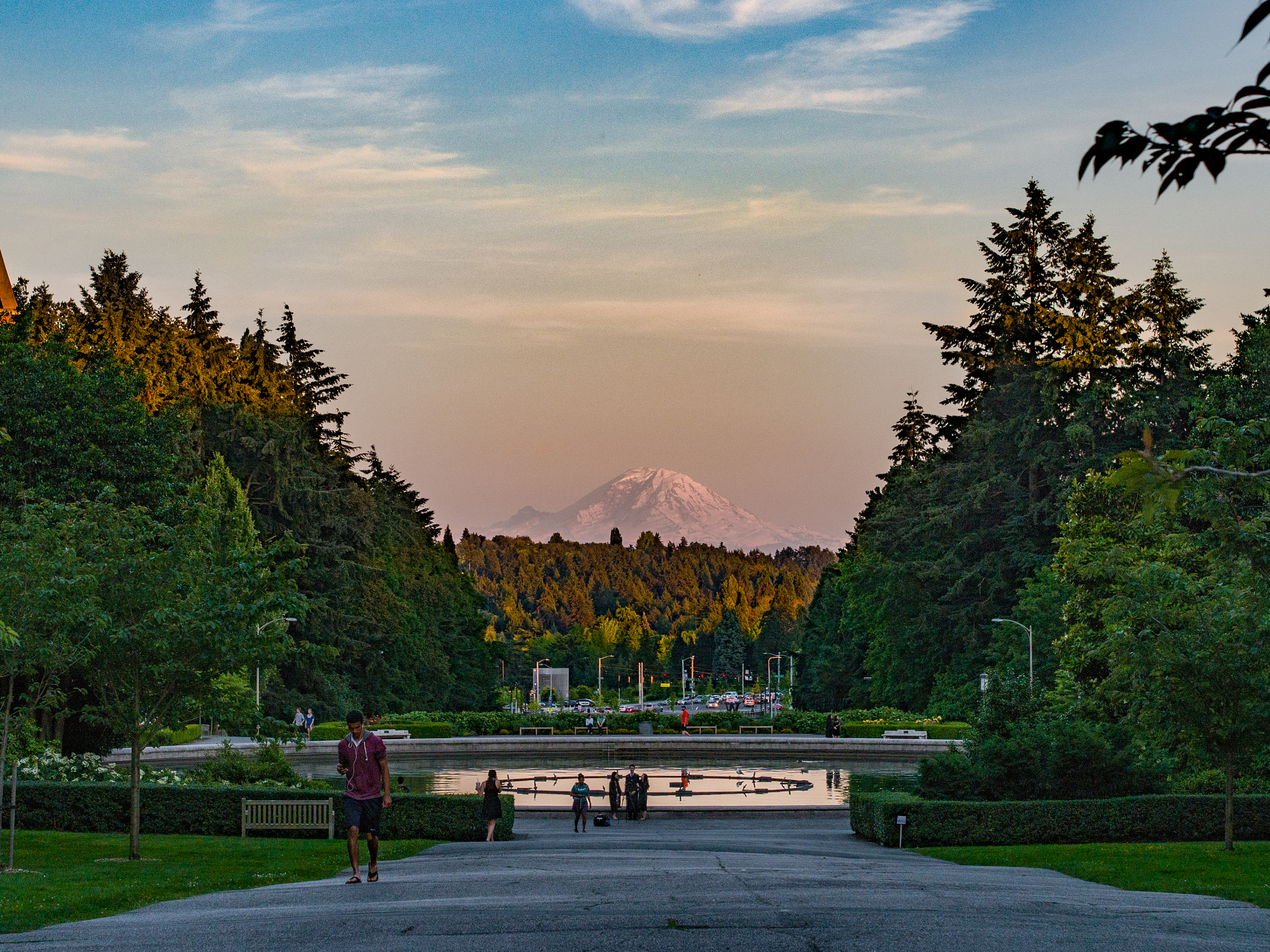 Olympus PEN E-PL7 sample photo. Rainier sunset, uw settle photography
