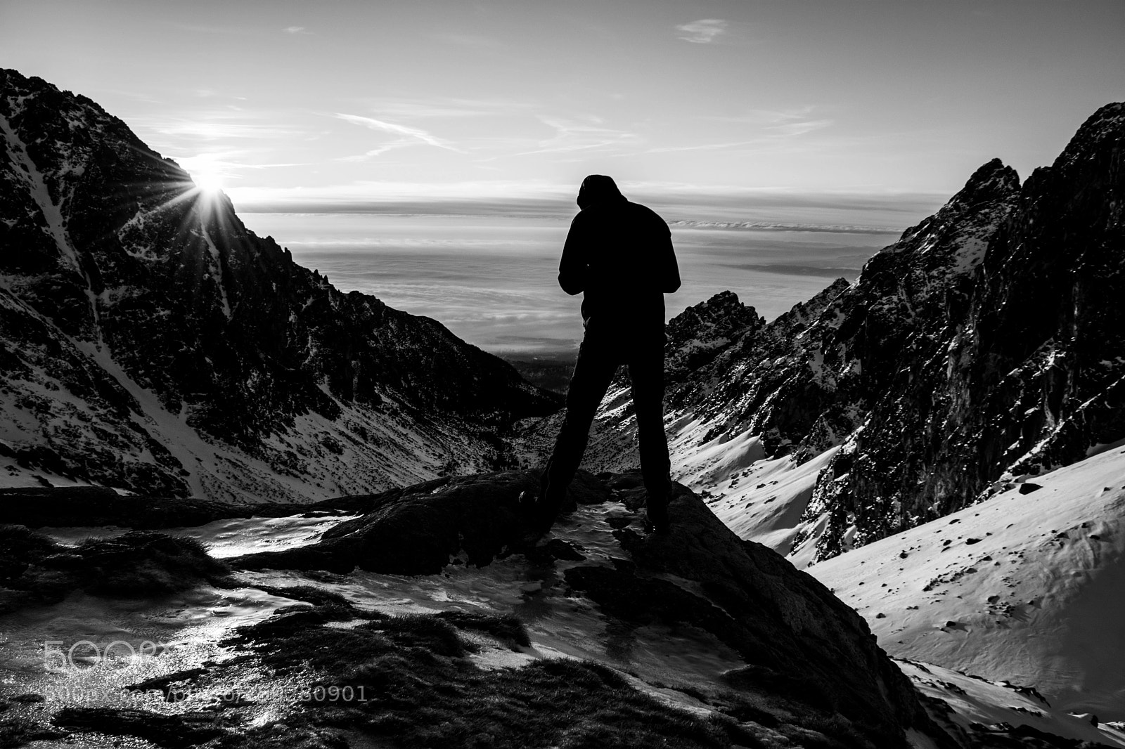 Nikon D7200 sample photo. Bw mountains photography