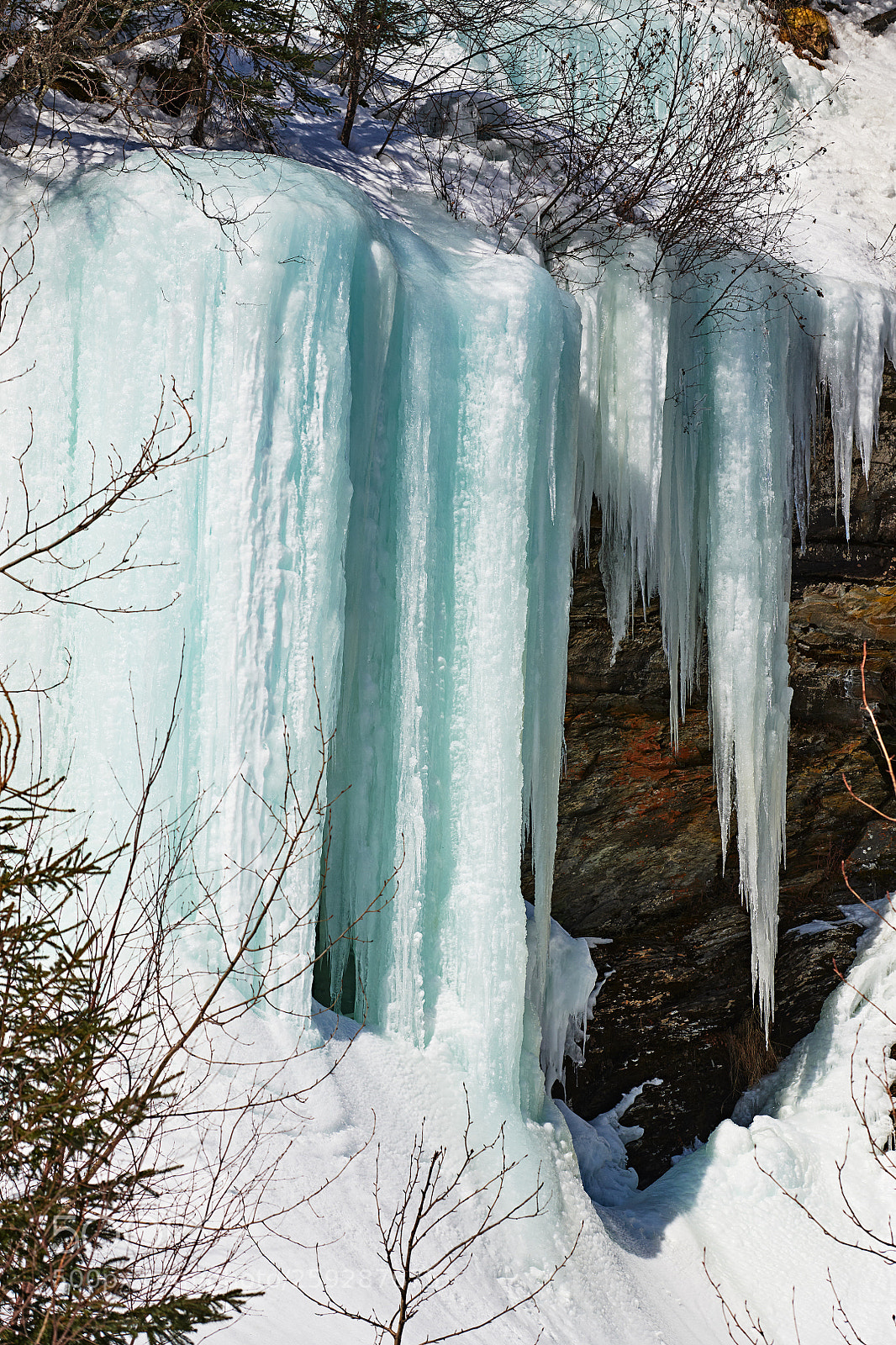 Nikon D850 sample photo. Frozen waterfalls at bijou photography