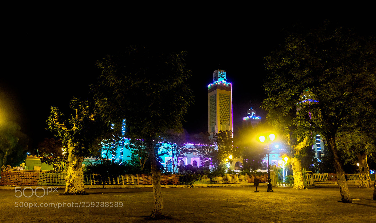 Fujifilm X-M1 sample photo. Boufarik ciry by night photography