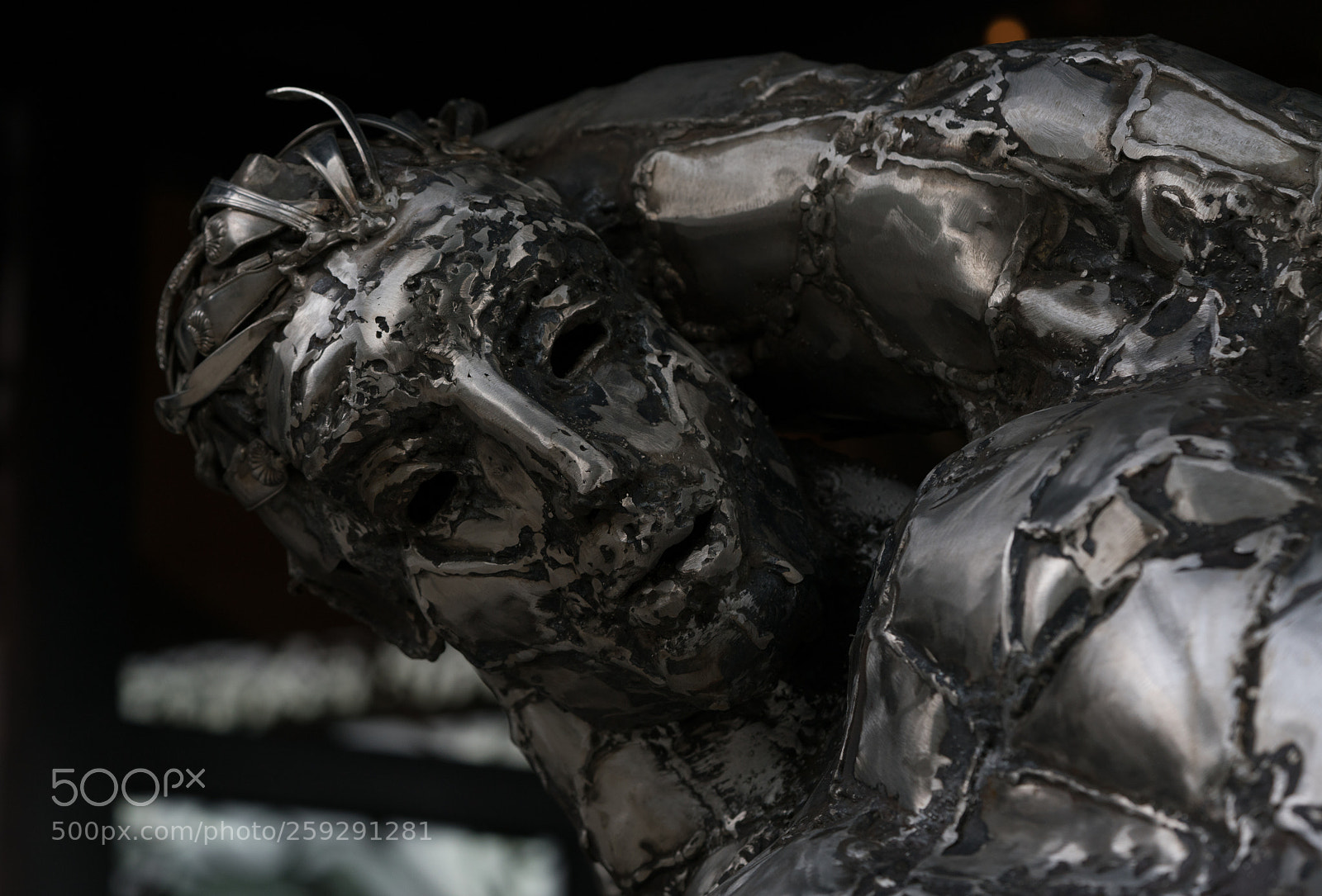Sony a7R II sample photo. Metal man photography